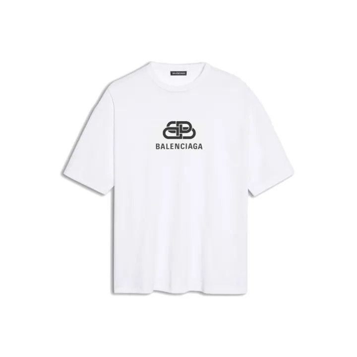 Balenciaga Balenciaga White T-Shirt with BB Logo Size US XS / EU 42 / 0 - 1 Thumbnail