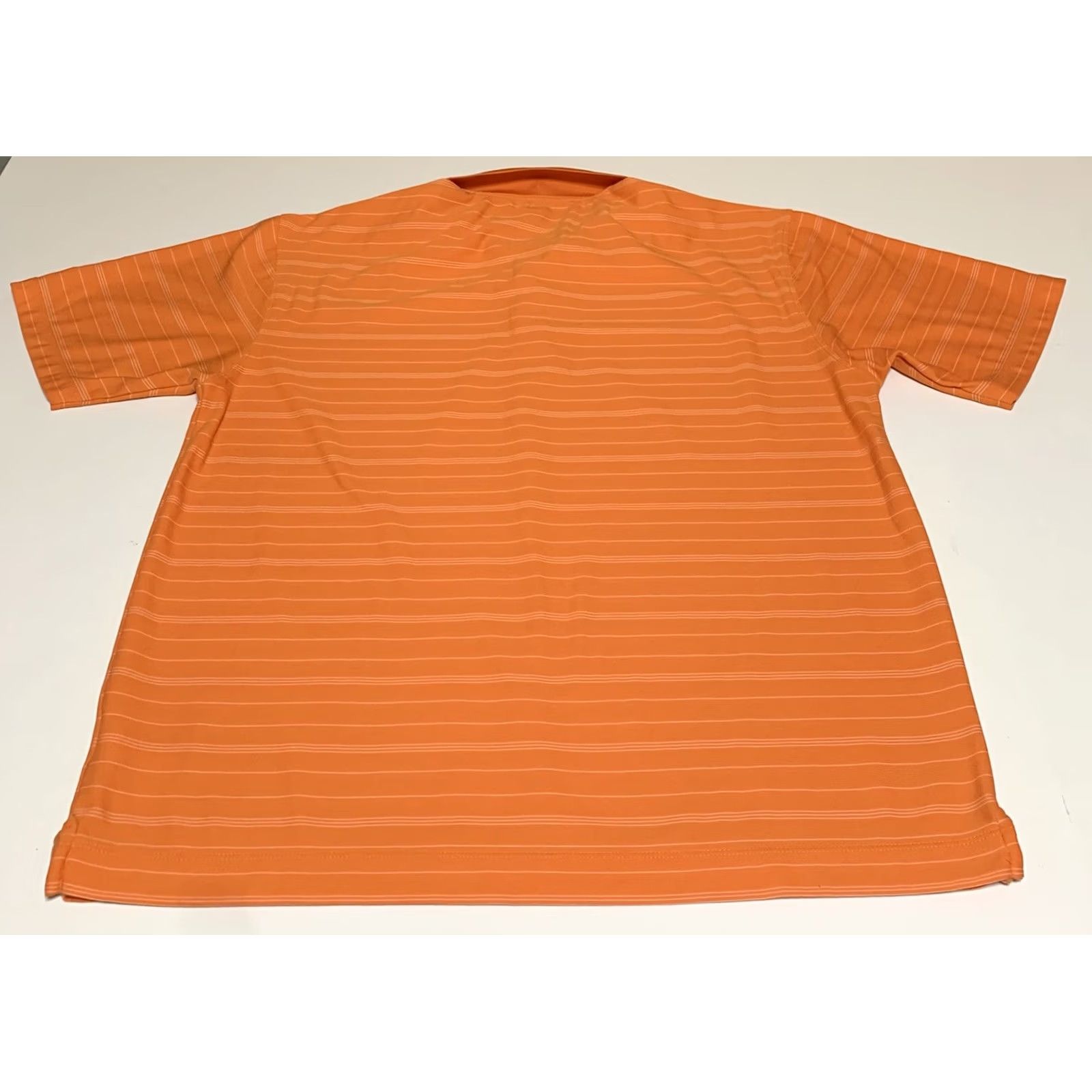 Nike Nike Golf Polo Shirt Mens Fit Dry Short Sleeve Orange Striped Size L Size US L / EU 52-54 / 3 - 3 Thumbnail