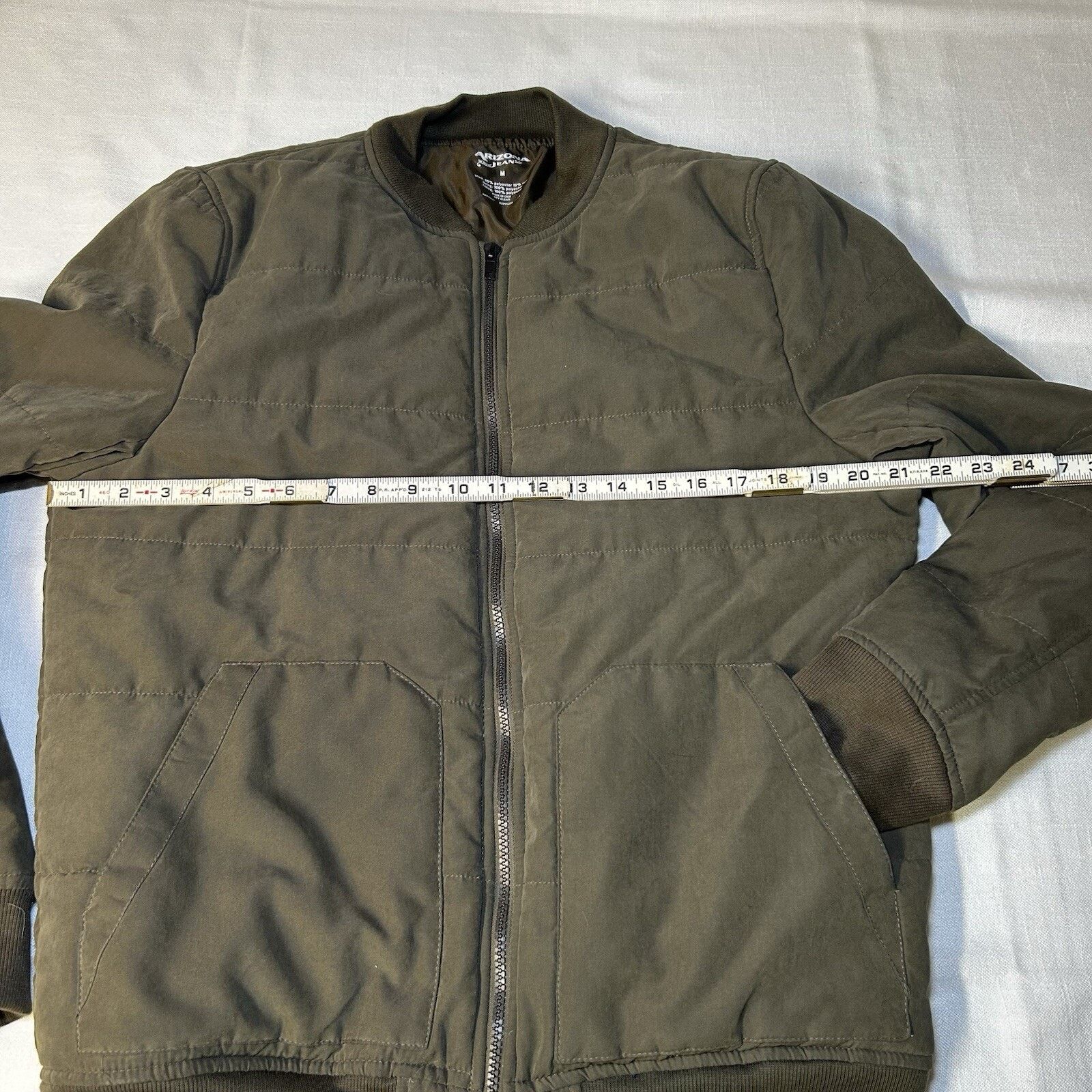 Arizona Jean Co. Jacket Arizona Jean Company Medium Army Green Quilted Lined Size US M / EU 48-50 / 2 - 3 Thumbnail