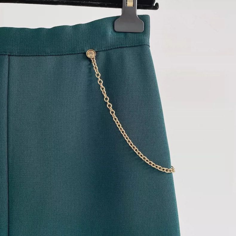Givenchy Givenchy Green Midi Skirt Size S / US 4 / IT 40 - 3 Thumbnail