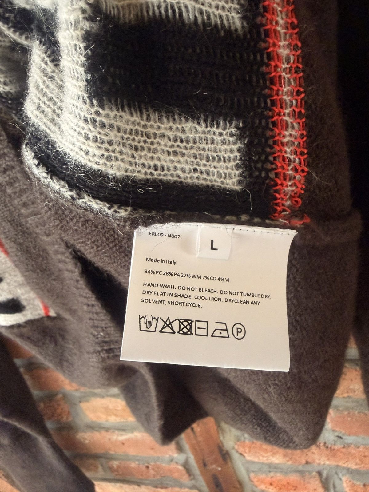ERL ERL Hahahah Wool Mohair Sweater Size US L / EU 52-54 / 3 - 5 Thumbnail