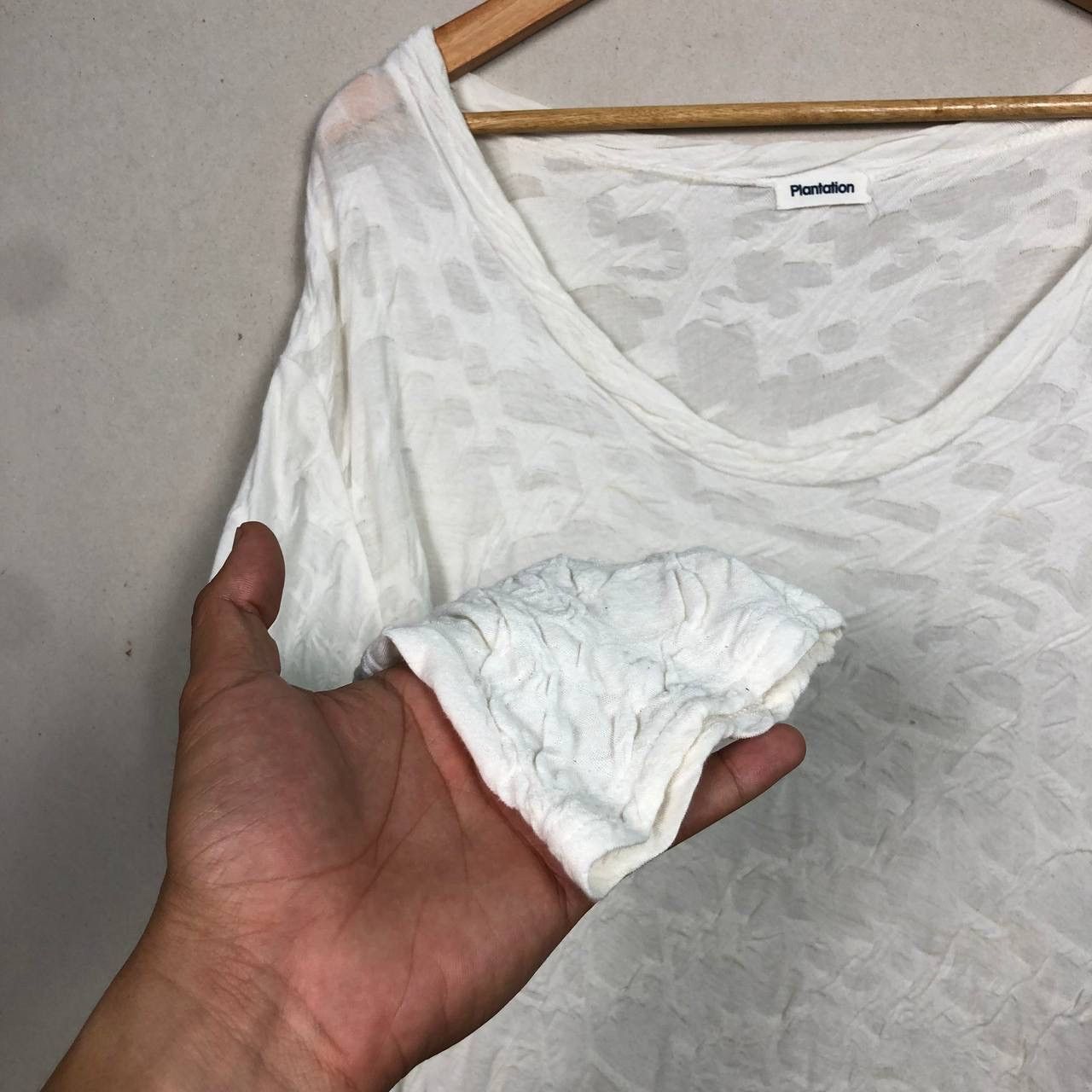 Issey Miyake Issey Miyake Plantation White Tshirt Size M / US 6-8 / IT 42-44 - 5 Thumbnail