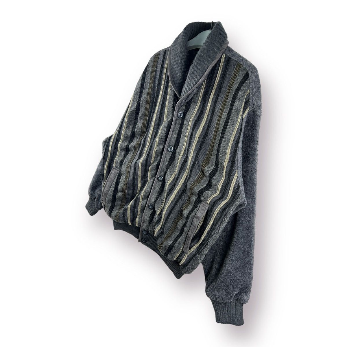 J.Lindeberg × Japanese Brand × Other 🔥 LINDBERG STRIPES KNIT BOMBER JACKET - M Size US M / EU 48-50 / 2 - 2 Thumbnail