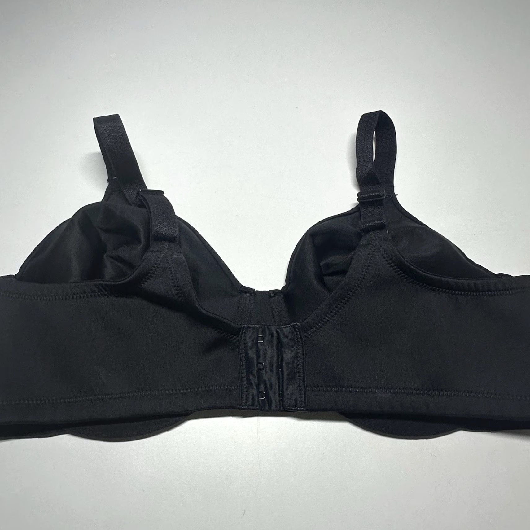 Vintage VINTAGE Vanity Fair 76080 Black Minimizer Unlined Underwire Bra Sz 38D Size ONE SIZE - 5 Thumbnail