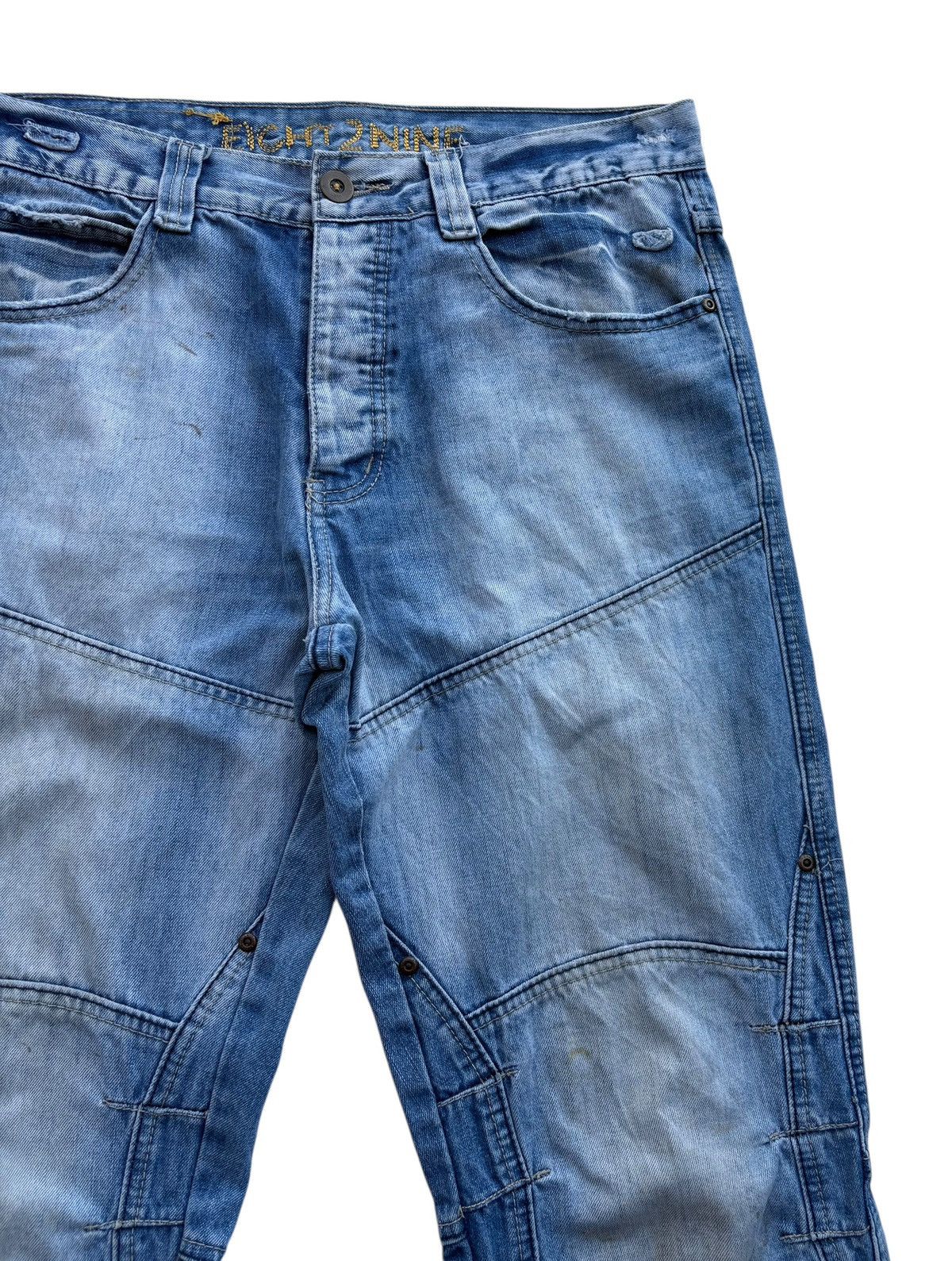 Japanese Brand Eight 2 Nine Loose Rugged Streetwear Denim Size US 33 - 4 Thumbnail