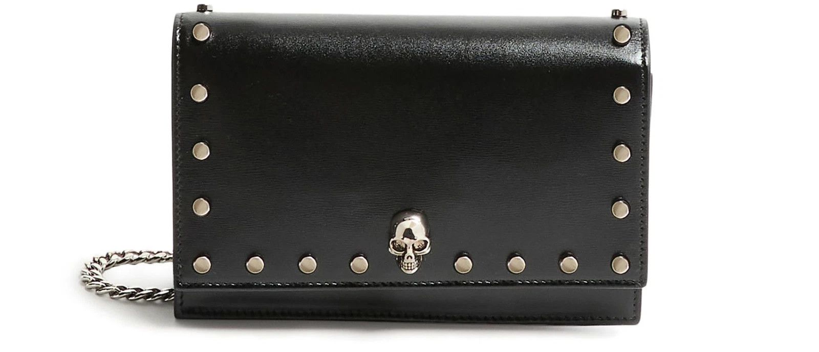 Alexander McQueen ALEXANDER MCQUEEN Skull Black Leather Shoulder Bag Size ONE SIZE - 1 Thumbnail