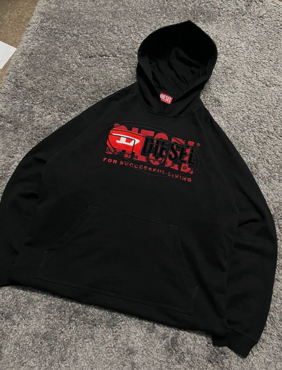 Diesel Diesel S-Baxt hoodie with embroidered logo Size US XL / EU 56 / 4 - 2 Thumbnail