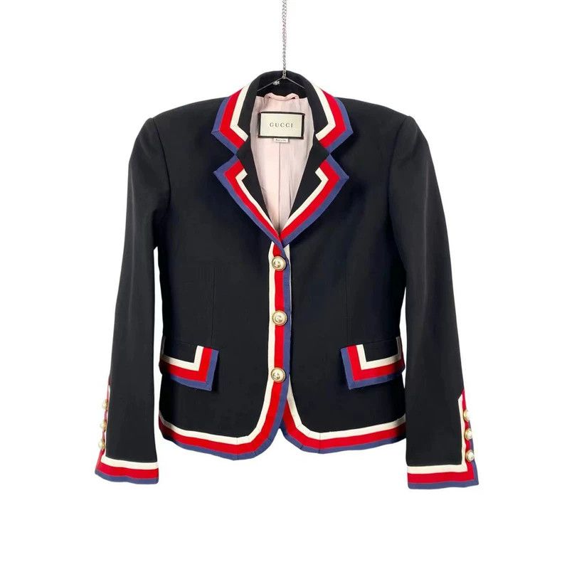 Gucci GucciBlack suit jacket with pearl buckle 2503-Nextarrow Size XS / US 0-2 / IT 36-38 - 1 Thumbnail