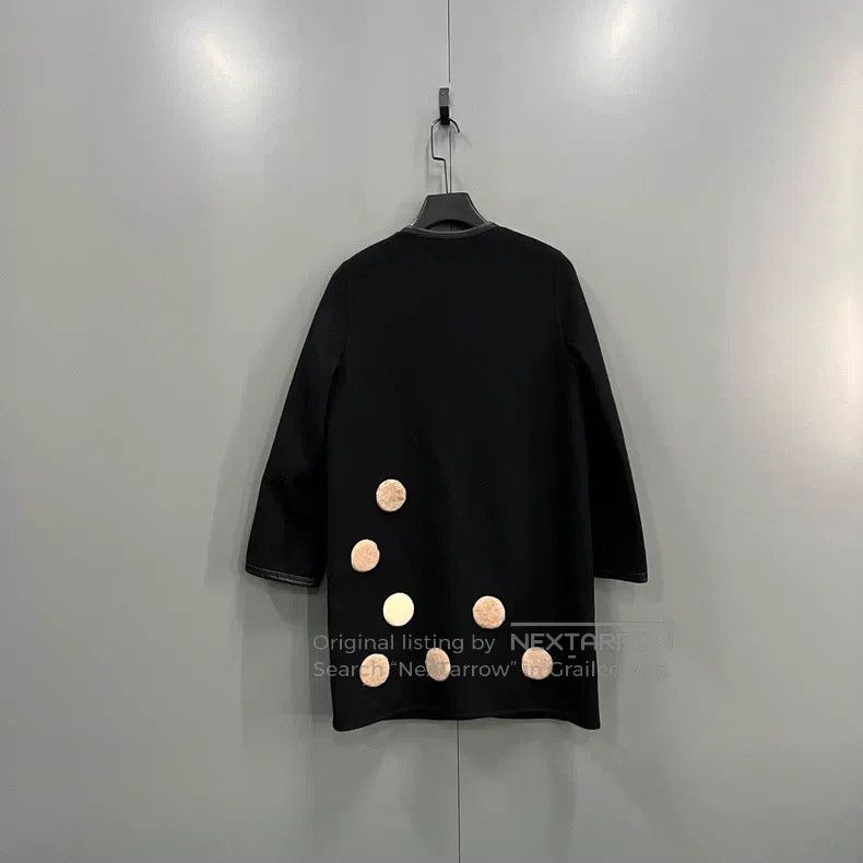 Fendi Fendi Black round neck coat Size XXS / US 00 / IT 34 - 2 Thumbnail