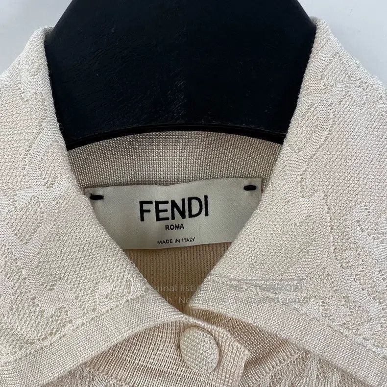 Fendi Fendi Off-white printed knitted cardigan Size XXS / US 00 / IT 34 - 3 Thumbnail