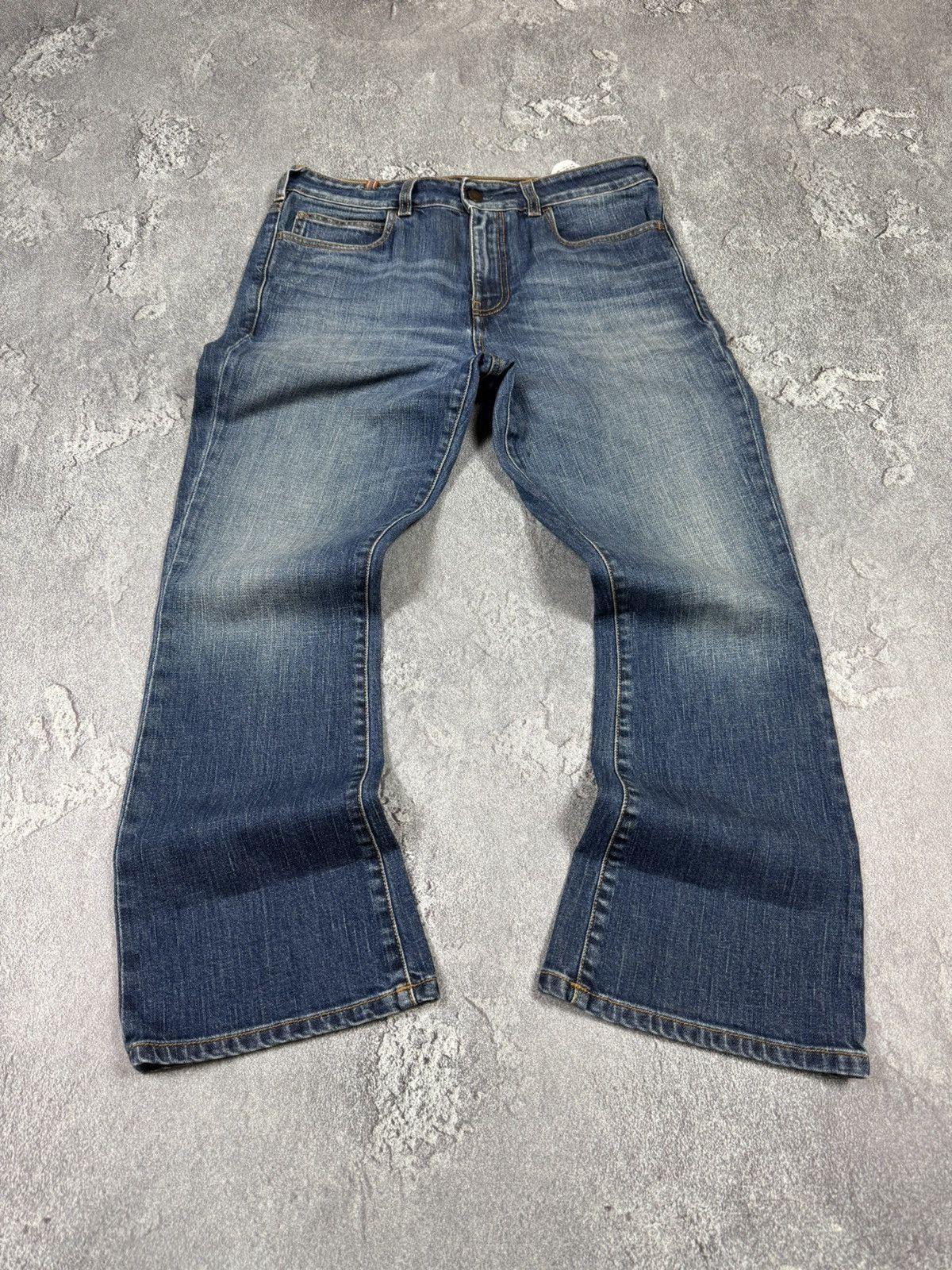 If Six Was Nine Midas Python Printed Mud Washed Distressed Bootcut