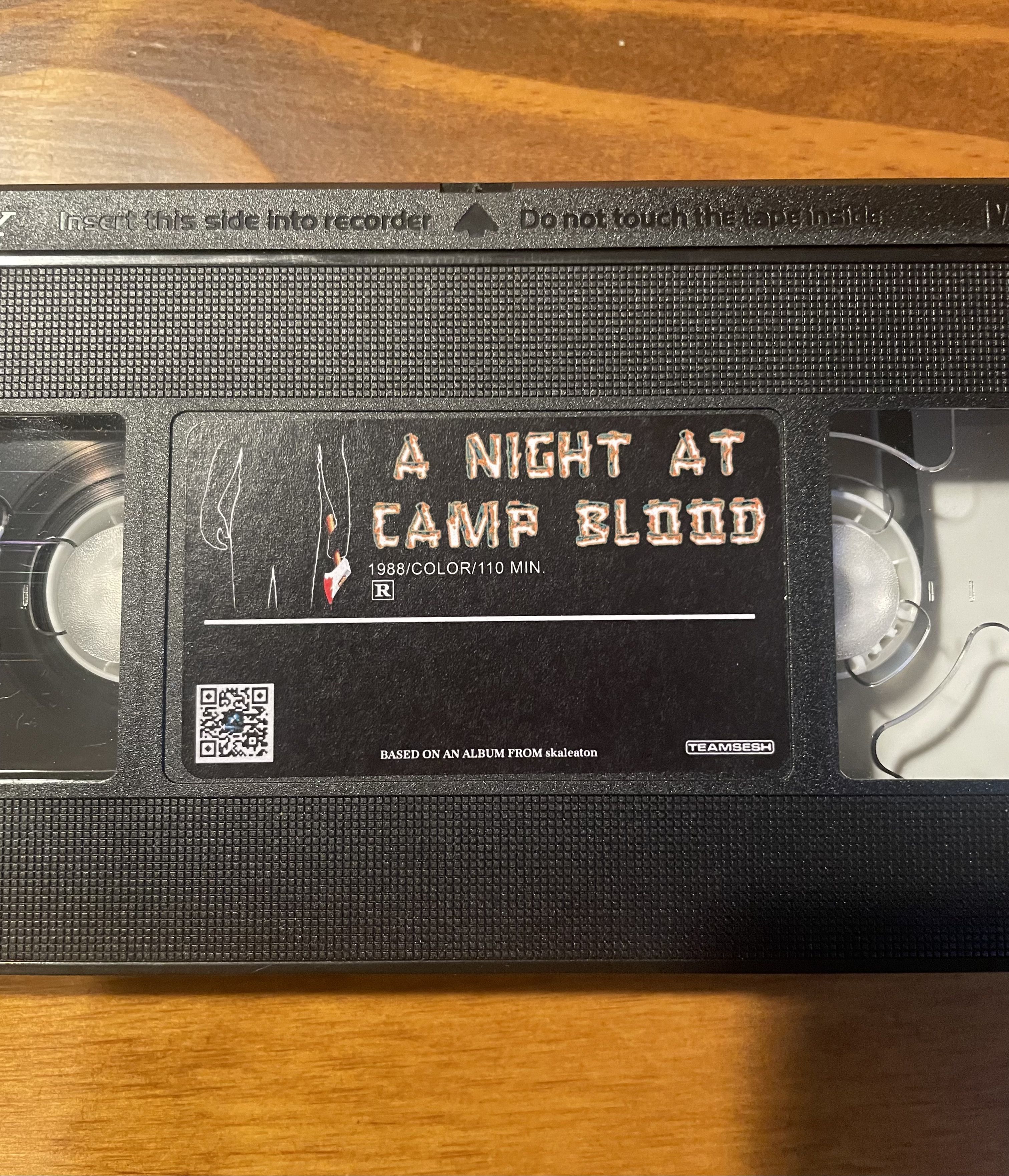 TeamSESH SESH Skaleaton-Night At Camp Blood official album VHS tape Size ONE SIZE - 3 Thumbnail