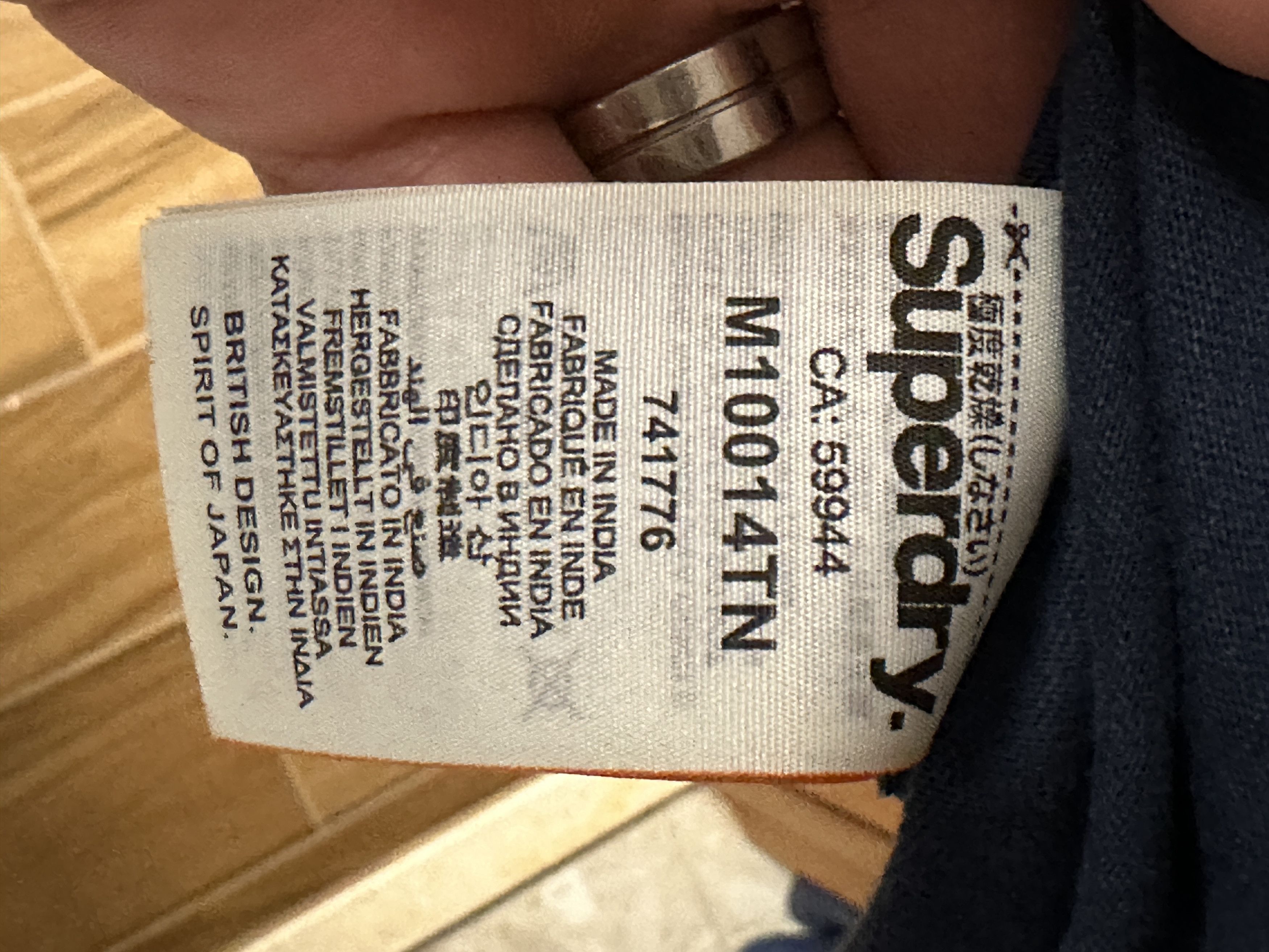Superdry Superdry Men's Navy T- Shirt Size XXL In Great Shape!! Size US XXL / EU 58 / 5 - 6 Thumbnail