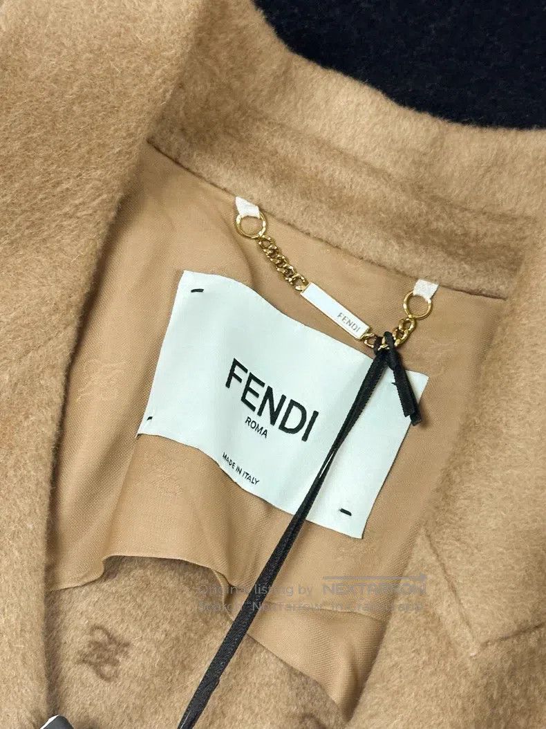 Fendi Fendi Autumn-Winter Caramel Color Camel Hair Double-Breast Size XS / US 0-2 / IT 36-38 - 4 Thumbnail