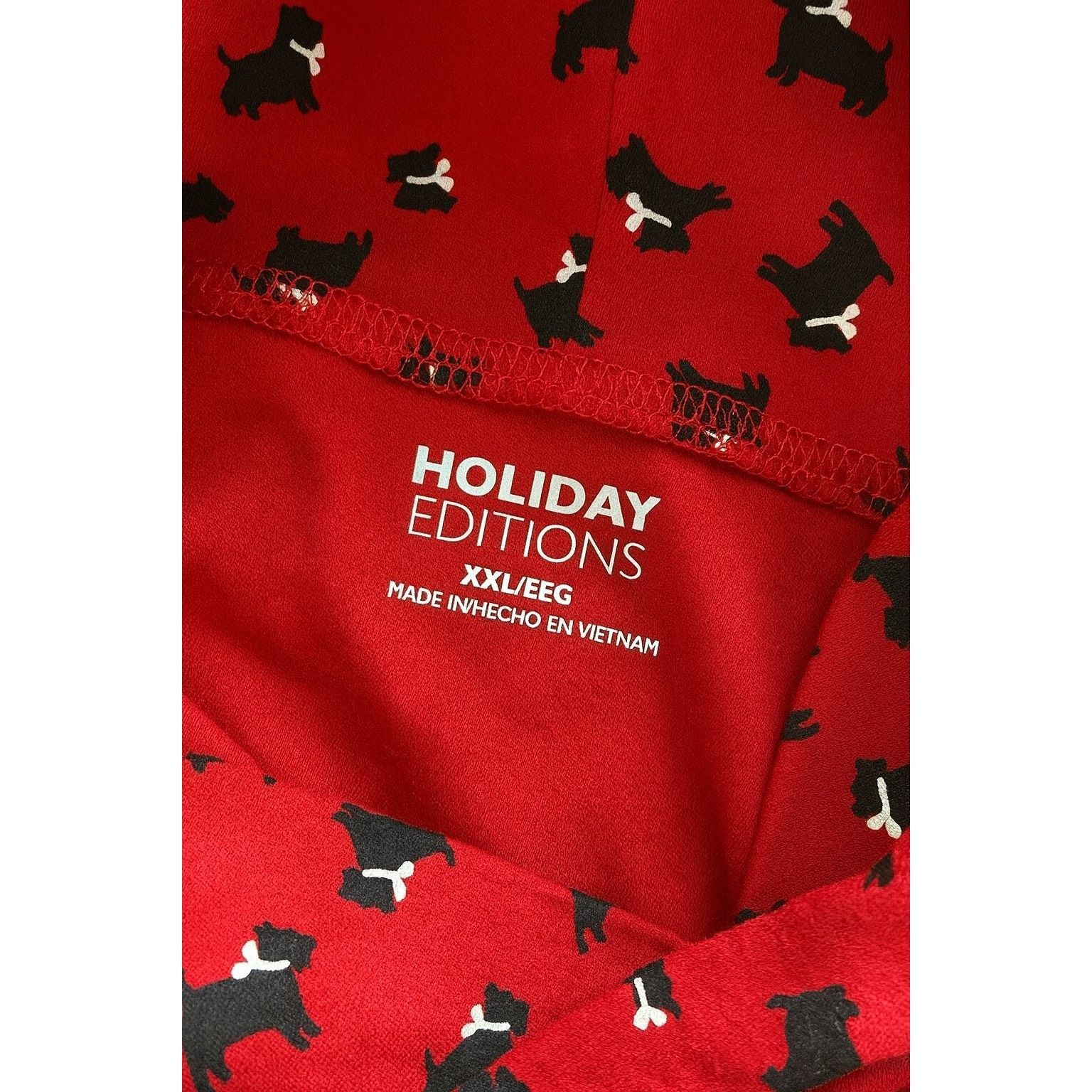 Other Holiday Editions Women’s XXL Red Scotty Dog Print Turtleneck Size XXL / US 16-18 / IT 52-54 - 5 Thumbnail