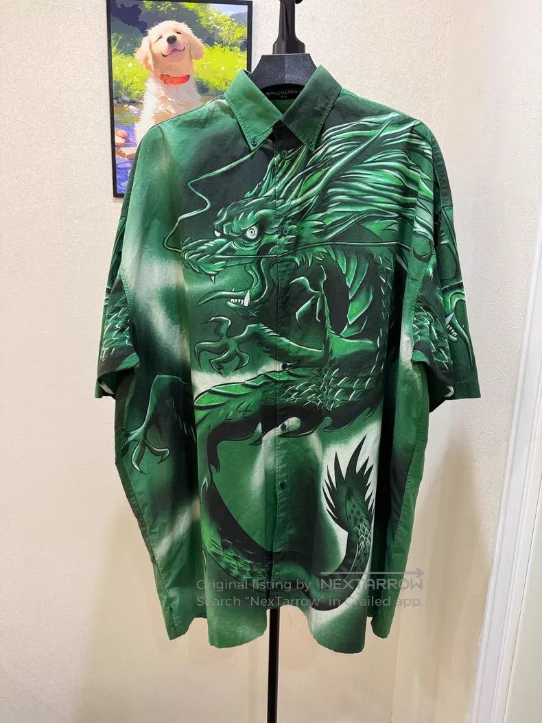 Balenciaga Balenciaga 'Dragon Shirt' SS 2018 | Grailed