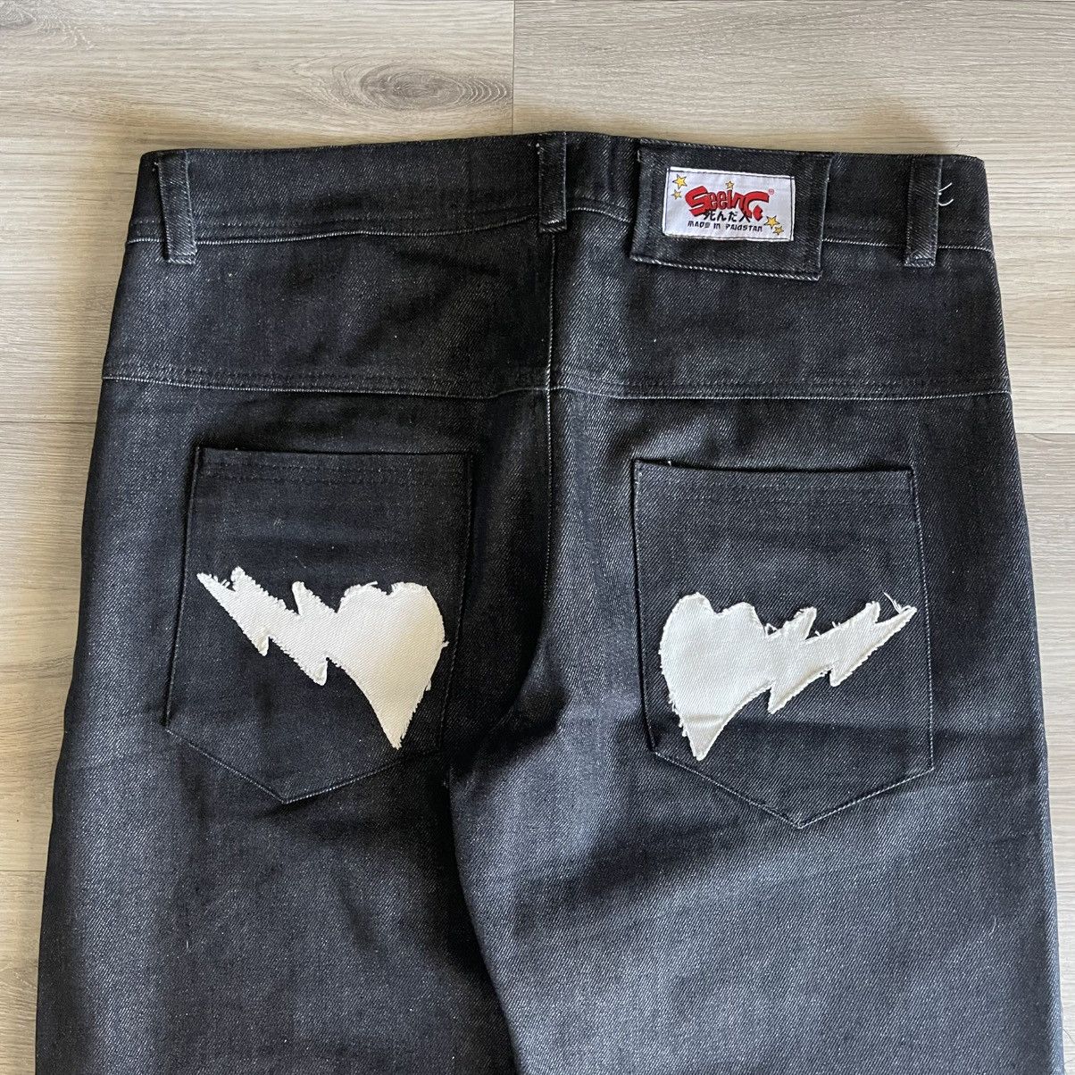 seeingDEADpeople seeingDEADpeople Skeleton Bones custom Jeans dark colored Size US 34 / EU 50 - 4 Thumbnail