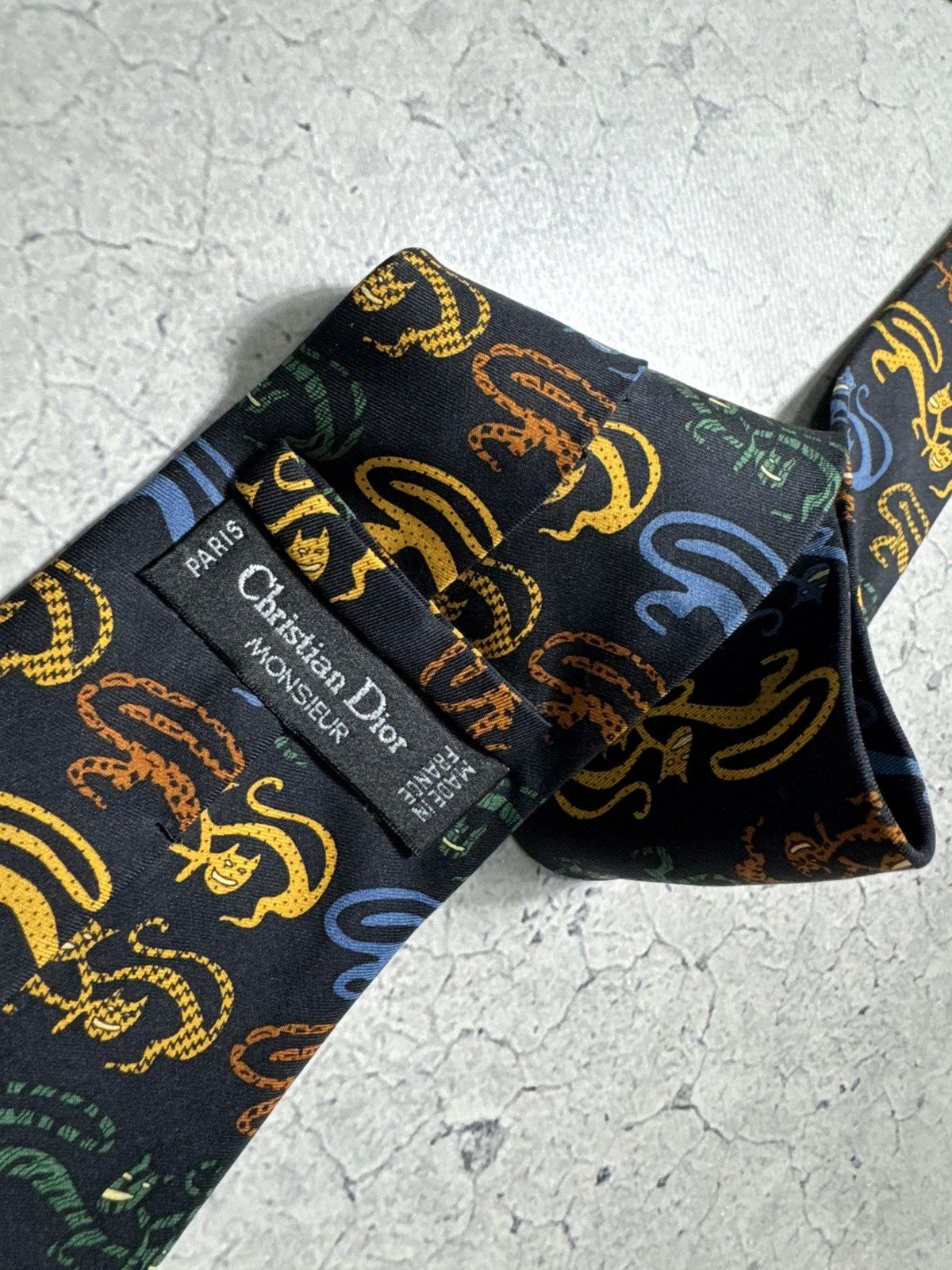 Christian Dior Monsieur Christian Dior Monsieur Luxury Silk Tie Vintage Size ONE SIZE - 5 Thumbnail