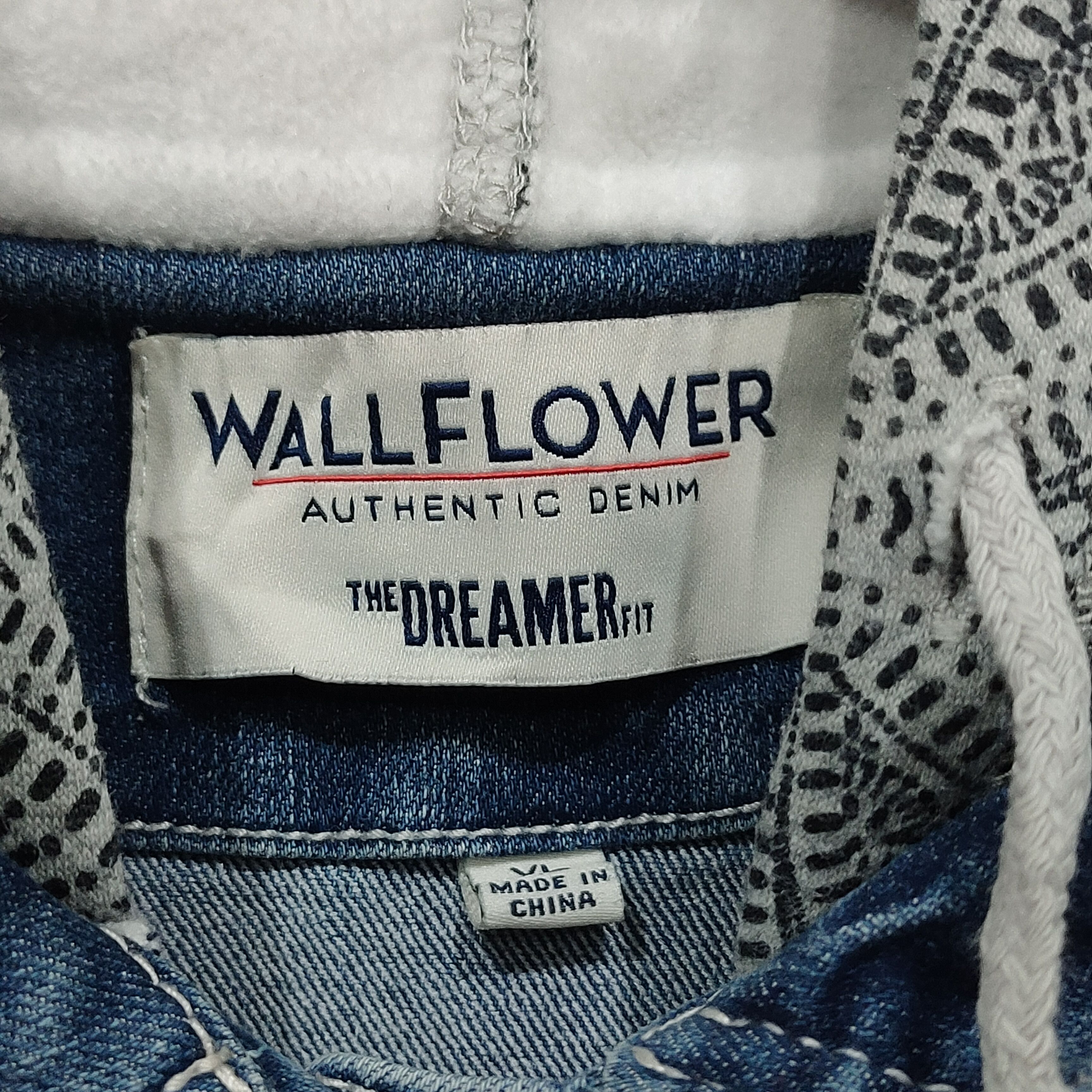 Other 🔥WallFlower denim hoodie jacket Size ONE SIZE - 3 Thumbnail