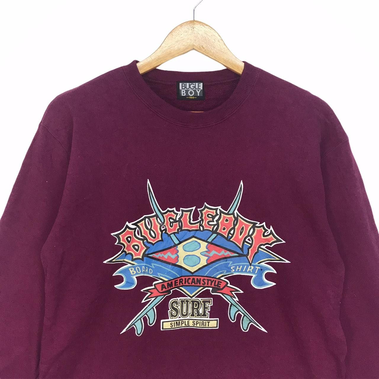 Bugle Boy Vtg BUGLE BOY Crewneck Sweatshirt Big Logo Spell Out Size M / US 6-8 / IT 42-44 - 2 Thumbnail