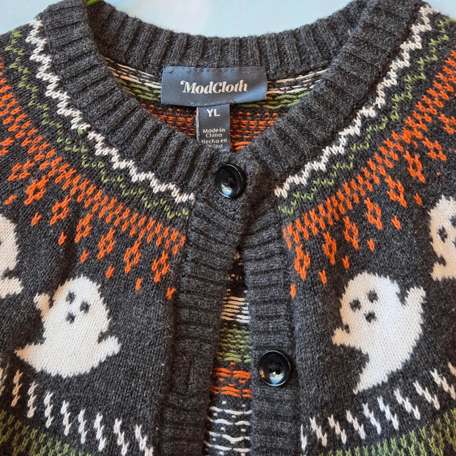 Other Modcloth Spooky Large Youth Cardigan Size S / US 4 / IT 40 - 4 Thumbnail