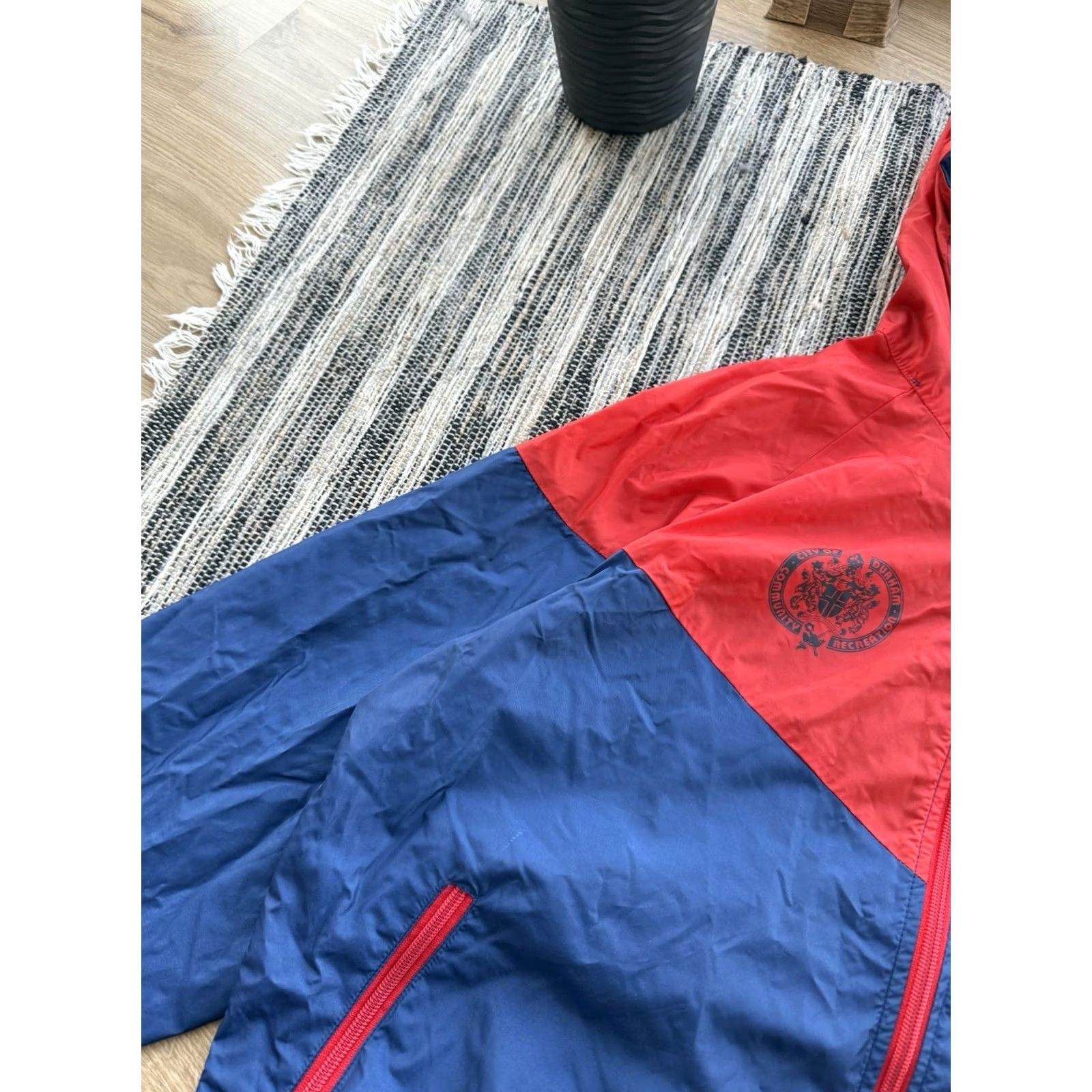 Nike VINTAGE Nike Durham Recreation Jacket Blue Nylon Full Zip L Mens 80s 90s Y2K Distressed Vintage Durham Jacket Nike Nylon Jacket Size US L / EU 52-54 / 3 - 5 Thumbnail