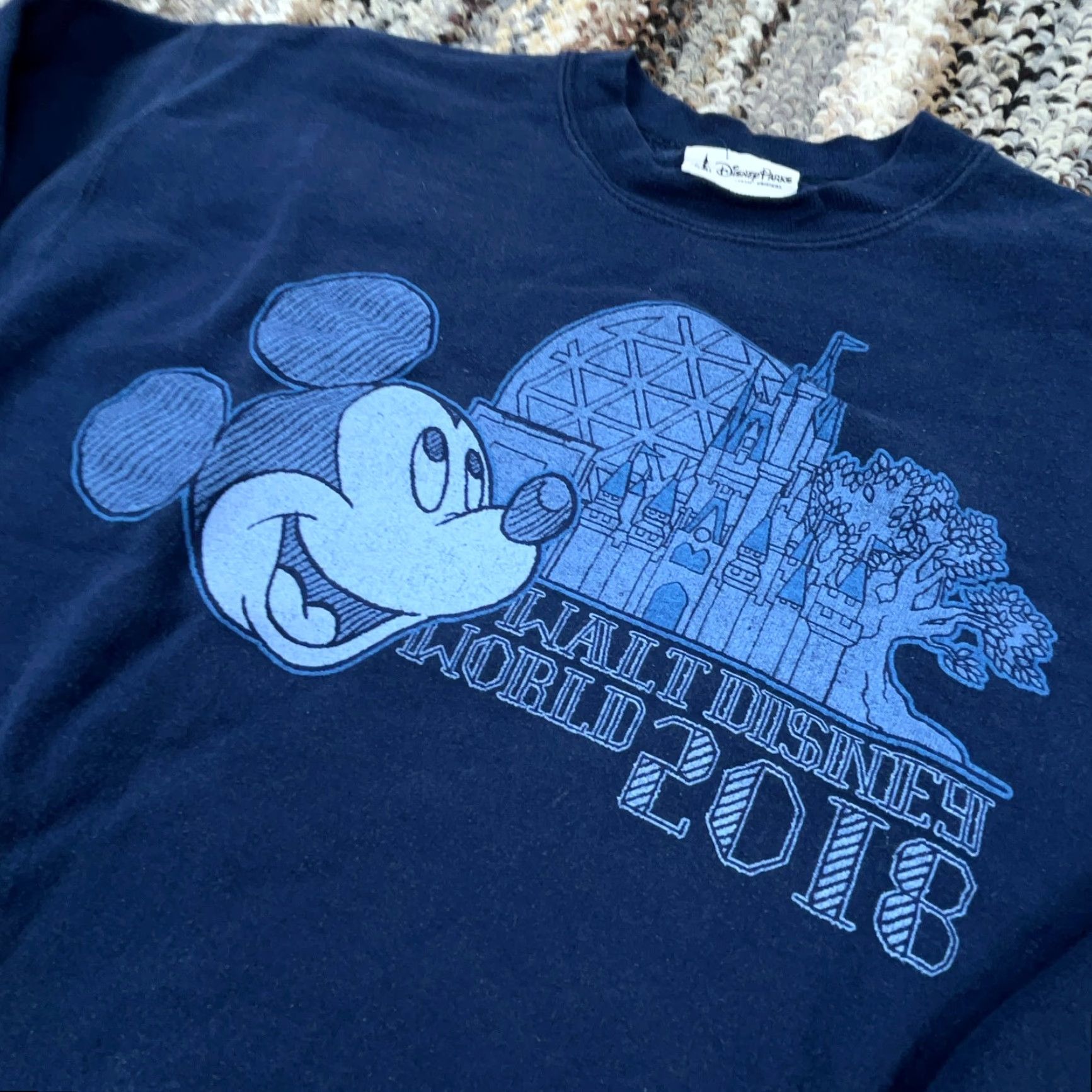 Disney Disney Mickey Mouse Sweatshirt Men Small Blue Crewneck Logo Graphic Print Pullover Casual Kid? Size US S / EU 44-46 / 1 - 3 Thumbnail