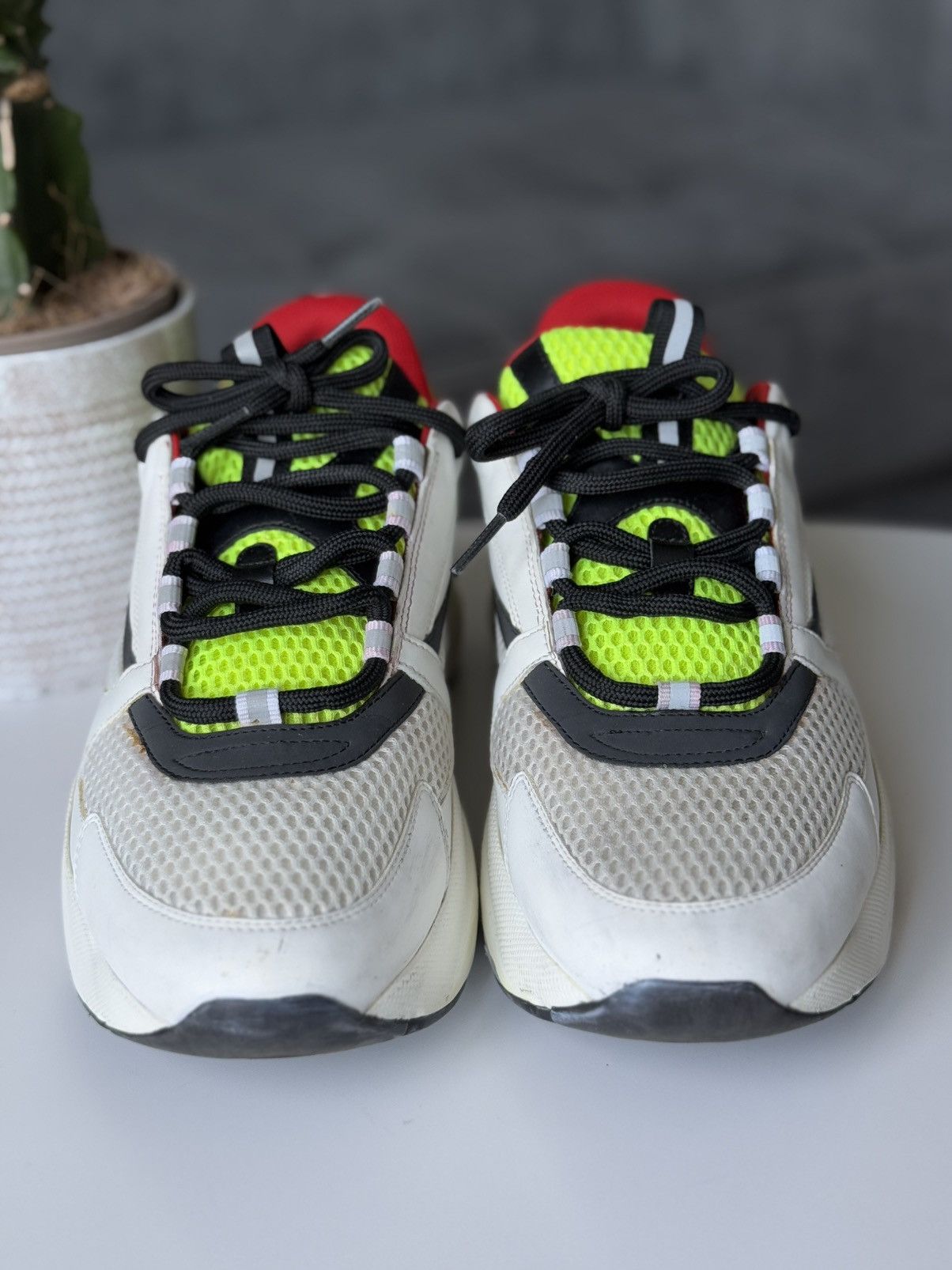 Dior DIOR B22 Sneaker Multicolor Neon Yellow Ref Size US 9 / EU 42 - 5 Thumbnail
