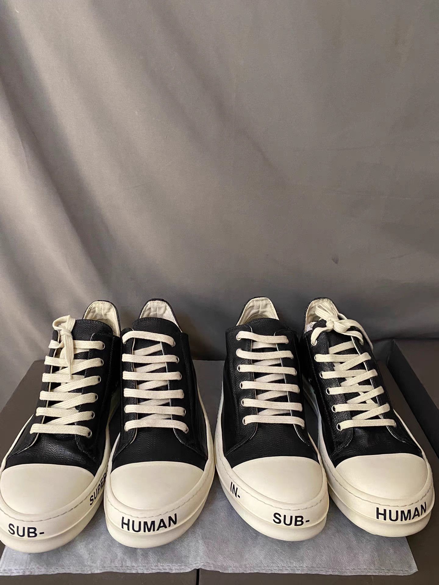 Rick Owens Brand New Rick Owens DRKSHDW Waxed Low Top with Toe Logo Size US 8 / EU 41 - 6 Thumbnail
