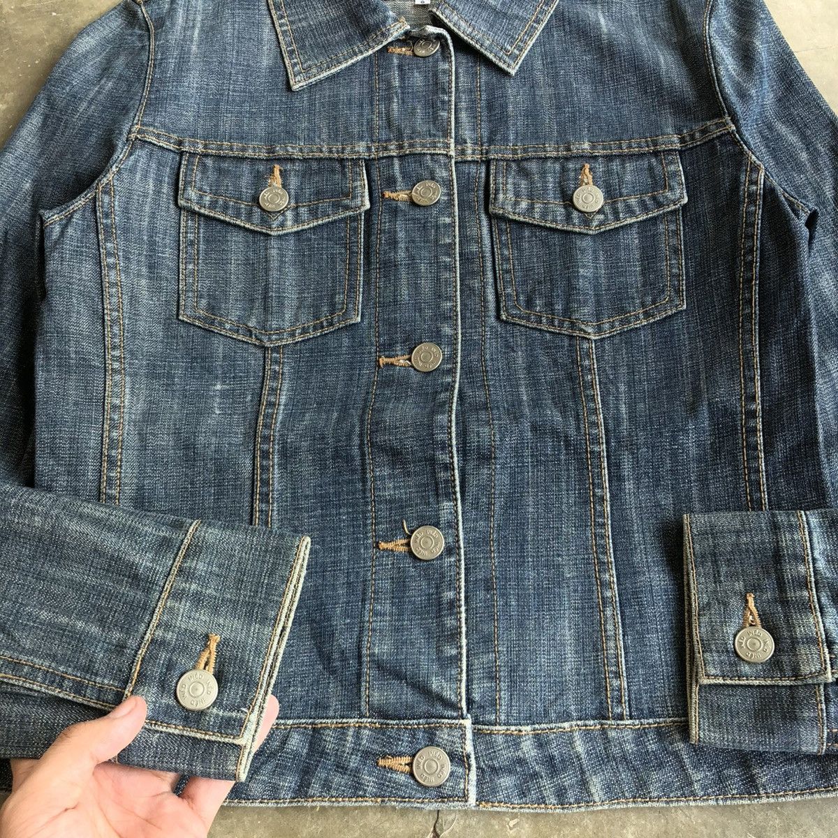 Yohji Yamamoto 🇯🇵 Vintage Ined Japan by Yohji Yamamoto Cropped Denim Jacket Size US XS / EU 42 / 0 - 7 Thumbnail