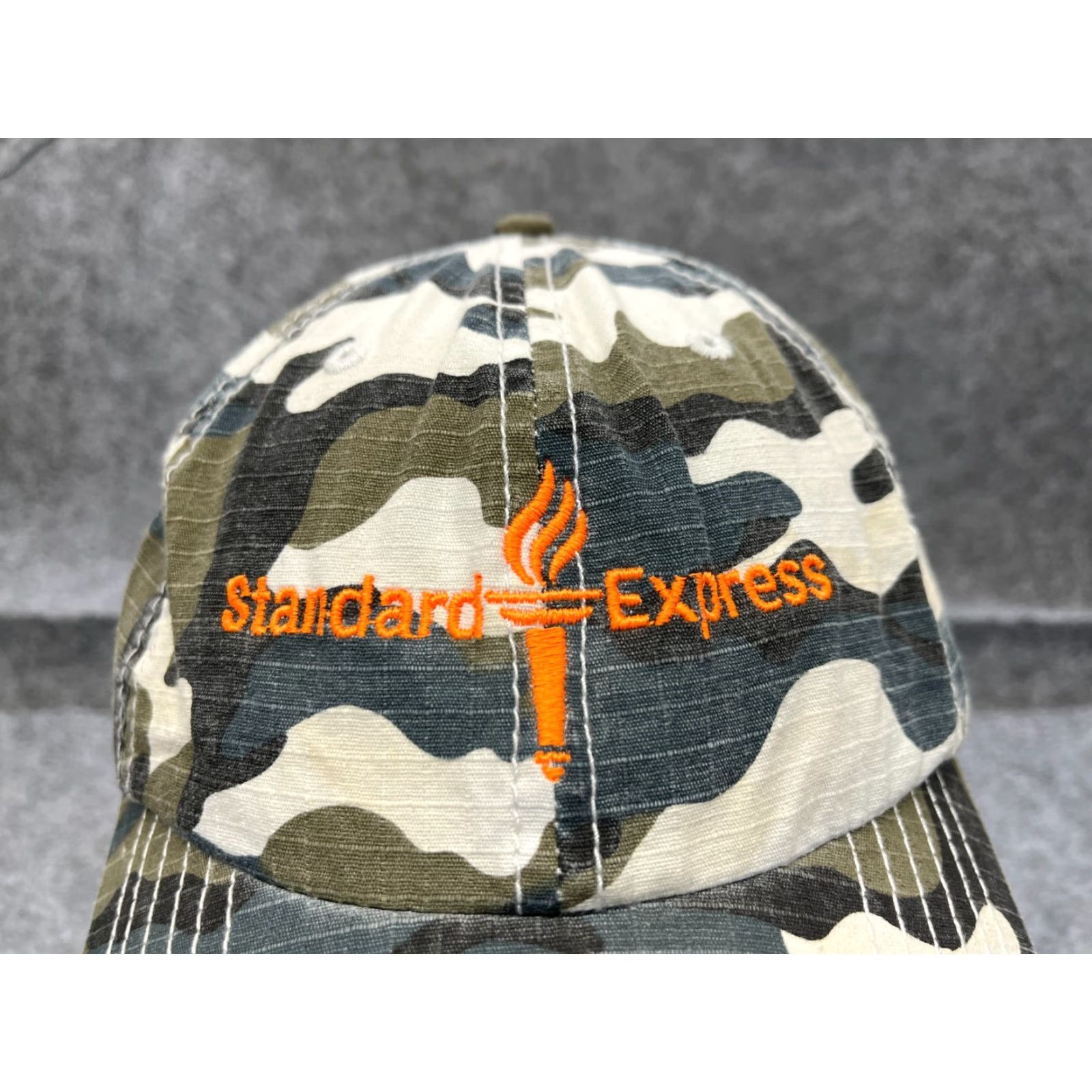 Express Standard Express Hat Cap Adjustable One Size Blue Camo 100% Cotton Baseball Cap Mens Str aight Size ONE SIZE - 2 Thumbnail
