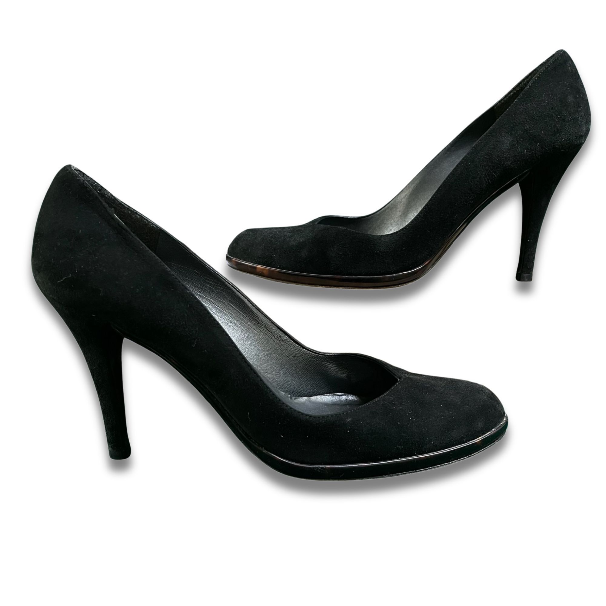 Stuart Weitzman STUART WEITZMAN Black Suede Pumps Size 9 Elegant High Heels Size US 9 / IT 39 - 2 Thumbnail