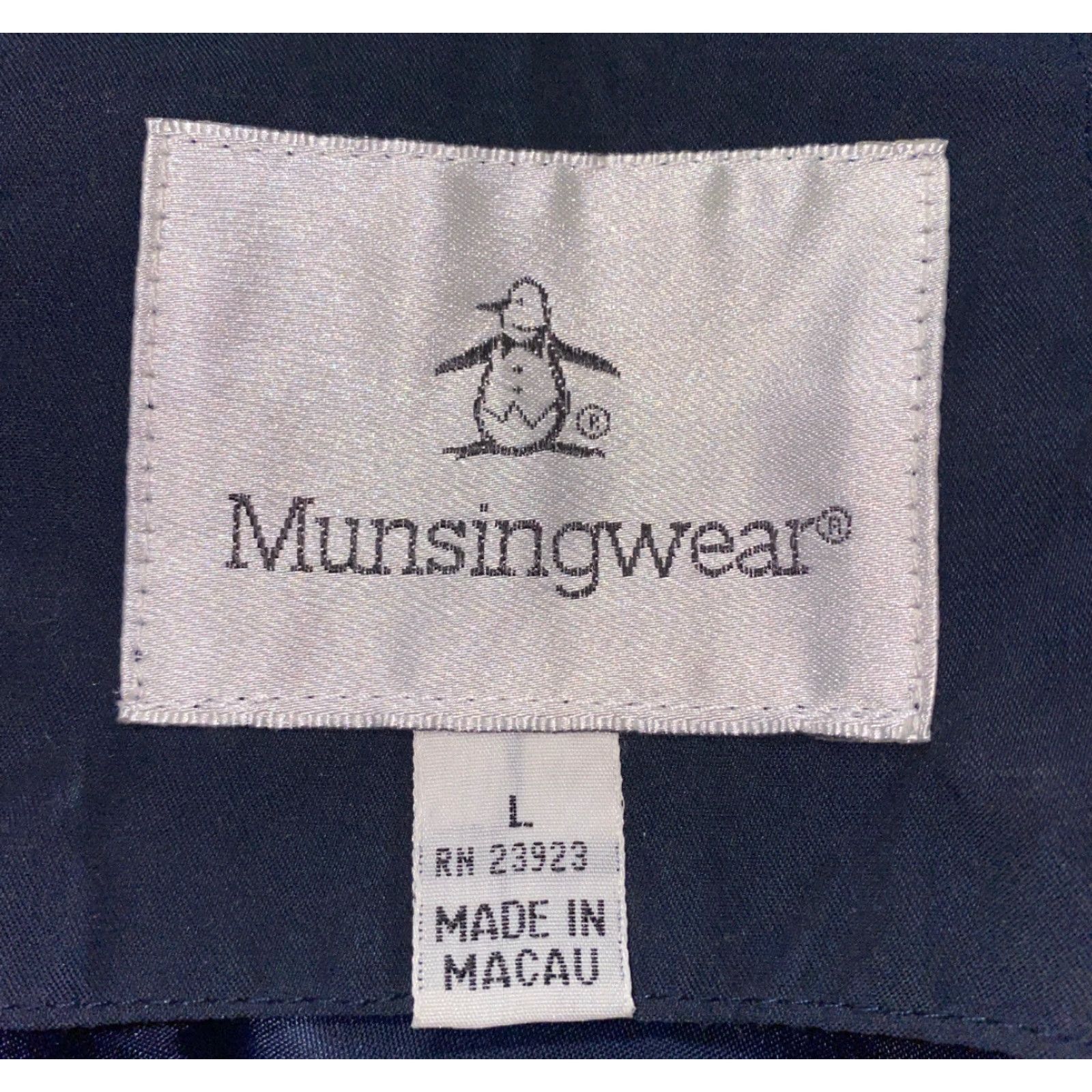 Vintage Munsingwear Mens Blue Polyester/Nylon Full Zip Jacket Size L NWT Size US L / EU 52-54 / 3 - 7 Thumbnail