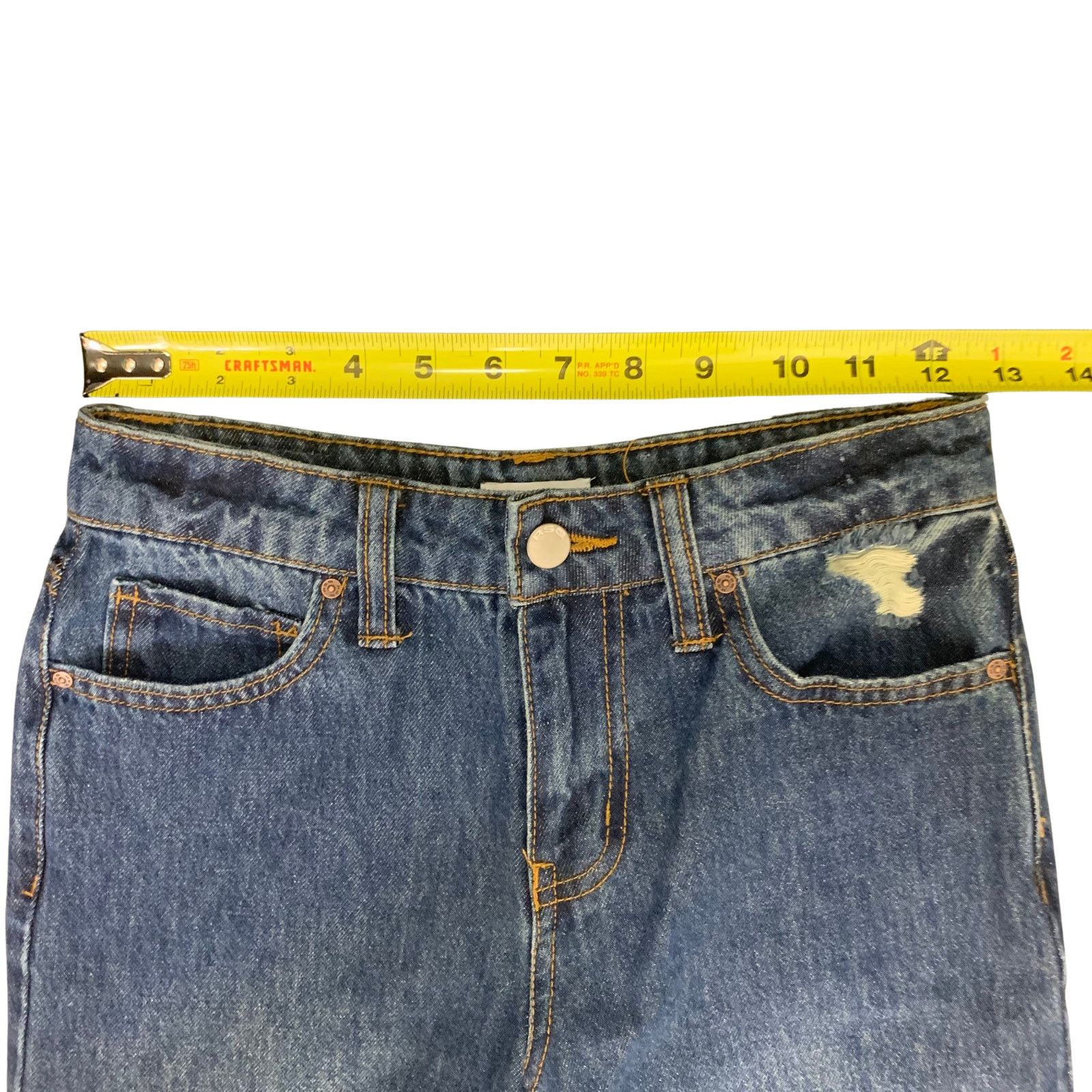 Rsq Distressed Wide Leg Jeans | Women's 12 | RSQ Size 34" / US 12 / IT 48 - 5 Thumbnail