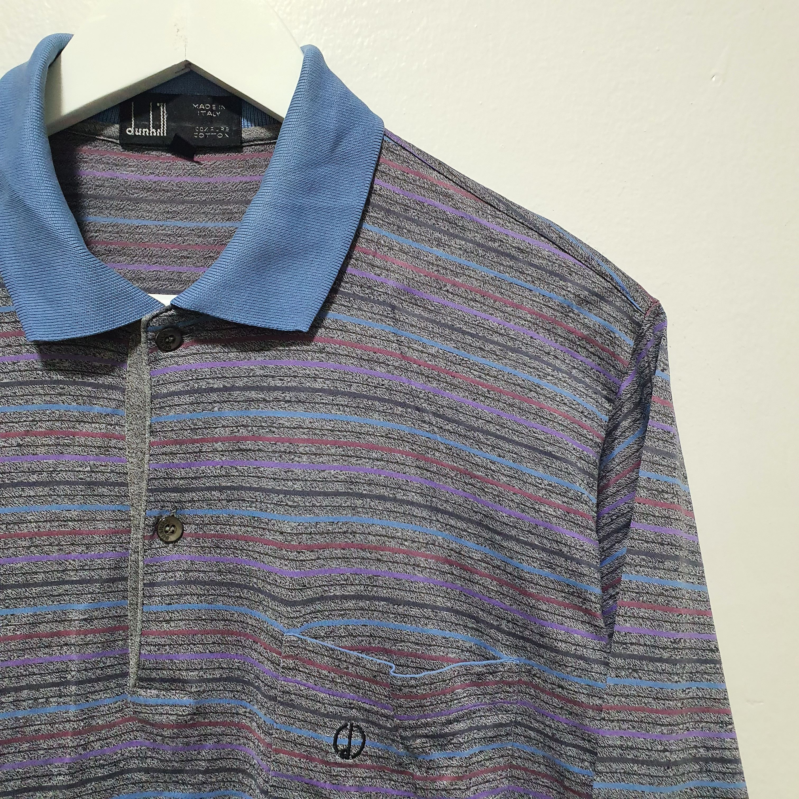 Alfred Dunhill DUNHILL VINTAGE LONG SLEEVE 19"/28" ITALY Size US M / EU 48-50 / 2 - 1 Thumbnail