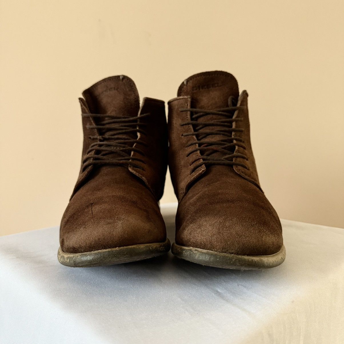 Diesel RARE Diesel Faded Distressed Brown Ankle Avantgarde Boots Size US 8 / EU 41 - 2 Thumbnail