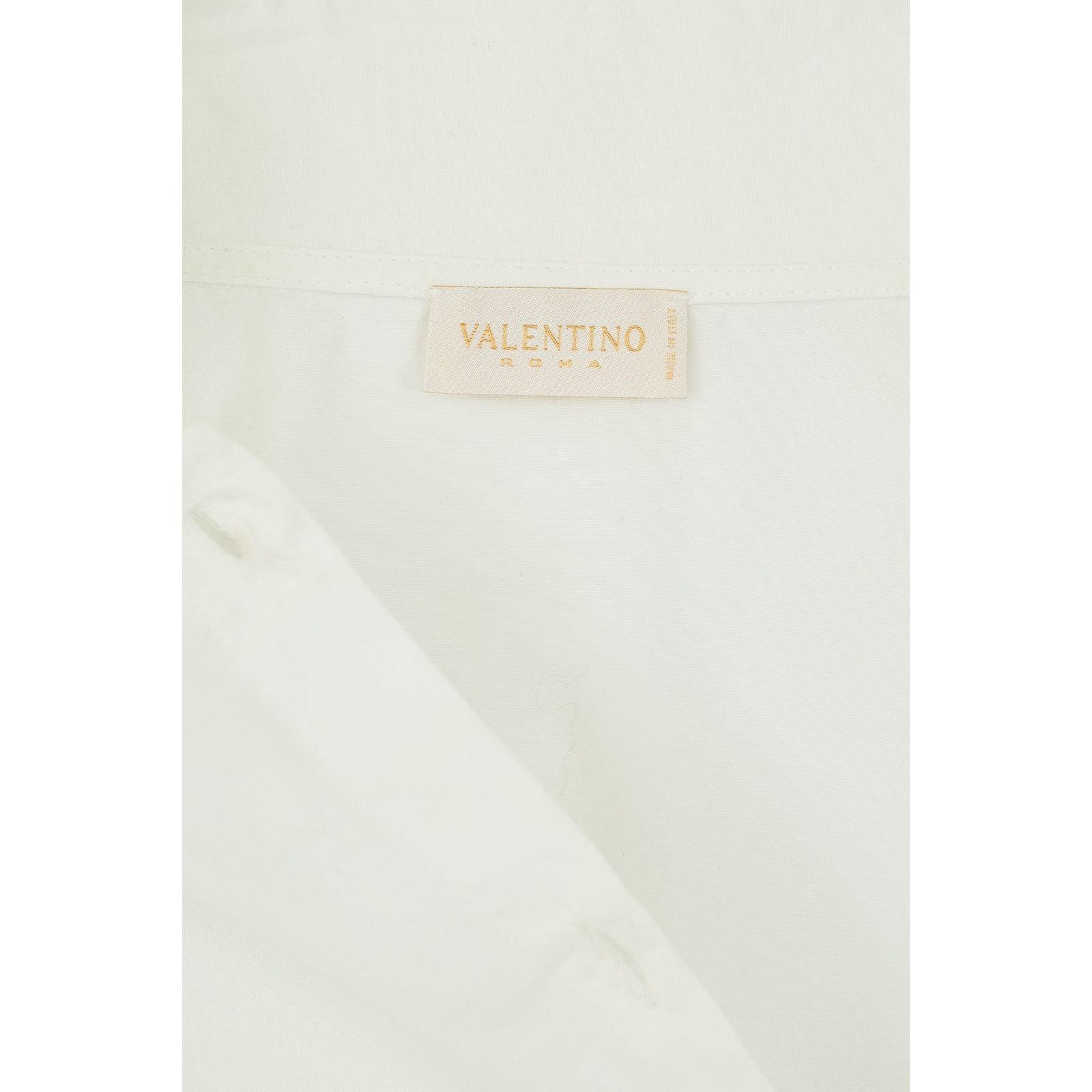 Valentino White Bow Tie Button Up Shirt Size M / US 6-8 / IT 42-44 - 3 Thumbnail