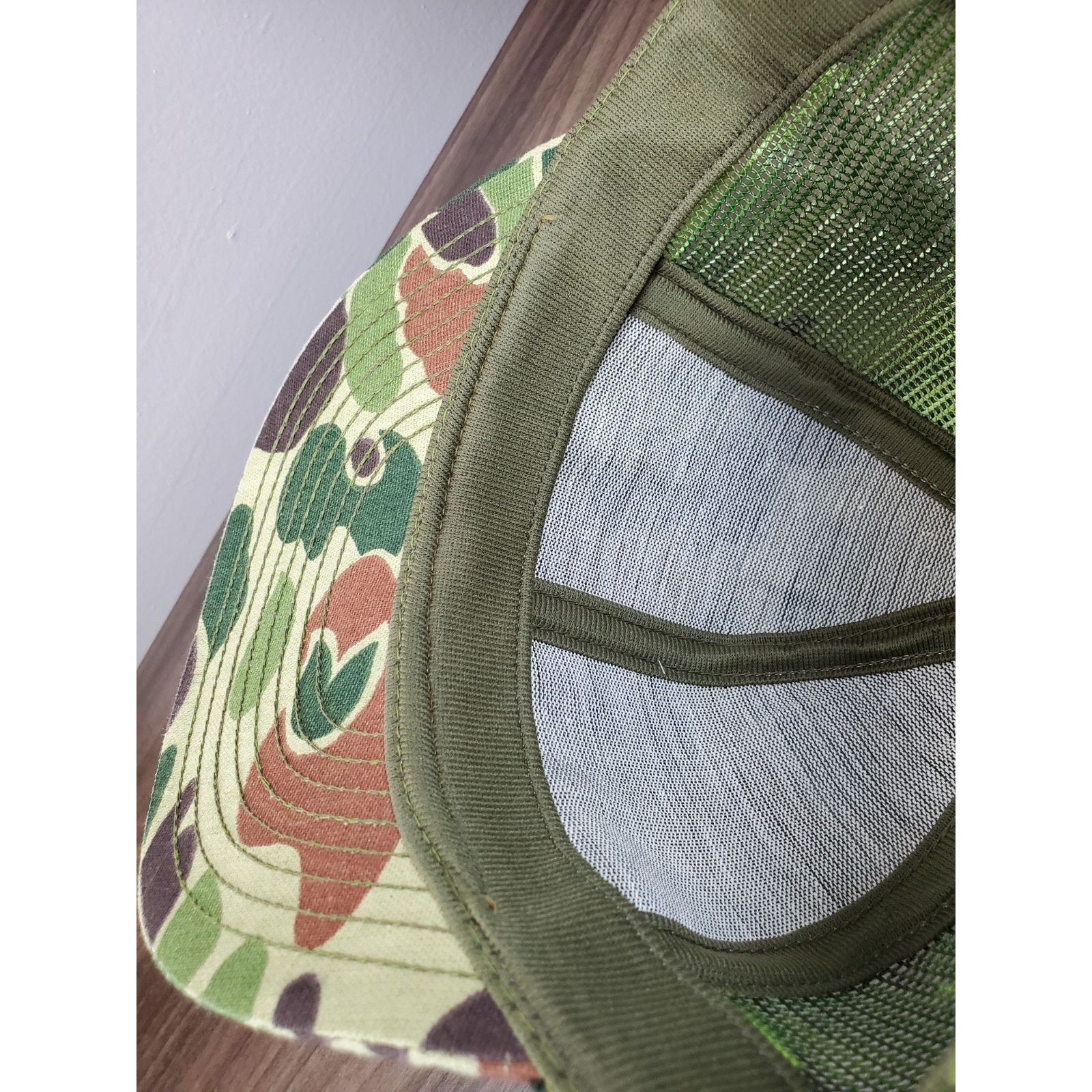 Vintage Robert L Fleming Co Trucker Hat Snapback Cap Hunting Camo Size ONE SIZE - 11 Thumbnail