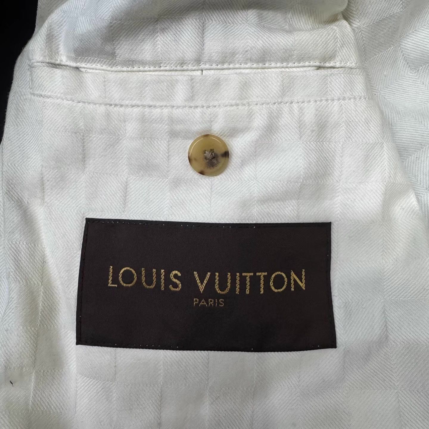 Louis Vuitton LV Black & White Satin Embroidered Jacket Q10 Size US L / EU 52-54 / 3 - 3 Thumbnail