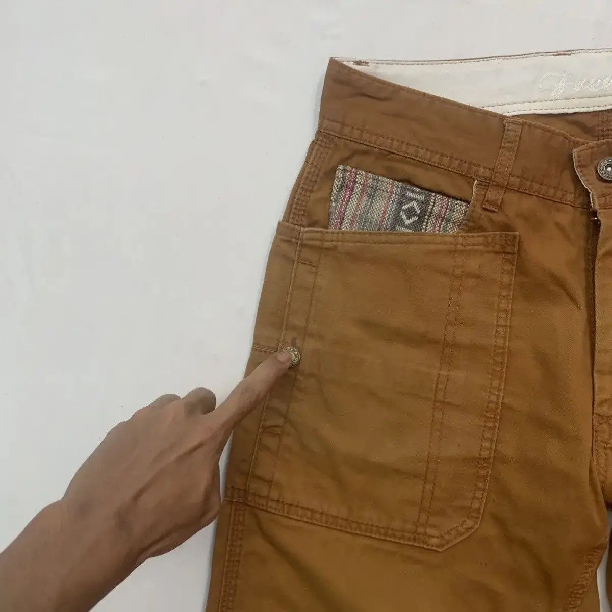 Huntington STEALS💥 Japanese Utility Multi Big Pocket Gardener Trousers Size US 31 - 13 Thumbnail