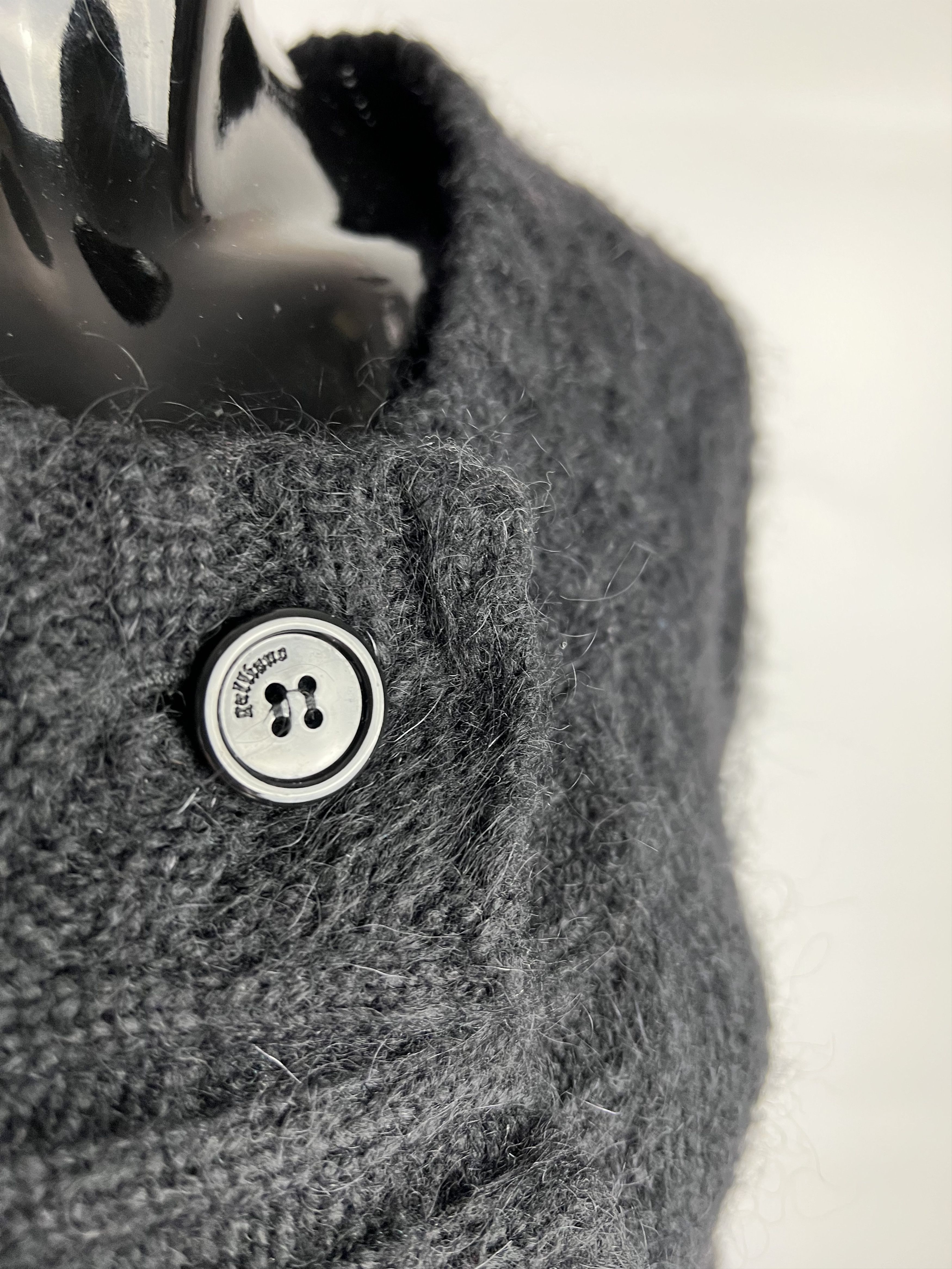 John Galliano John Galliano Black Mohair Cropped Cardigan Size L / US 10 / IT 46 - 5 Thumbnail