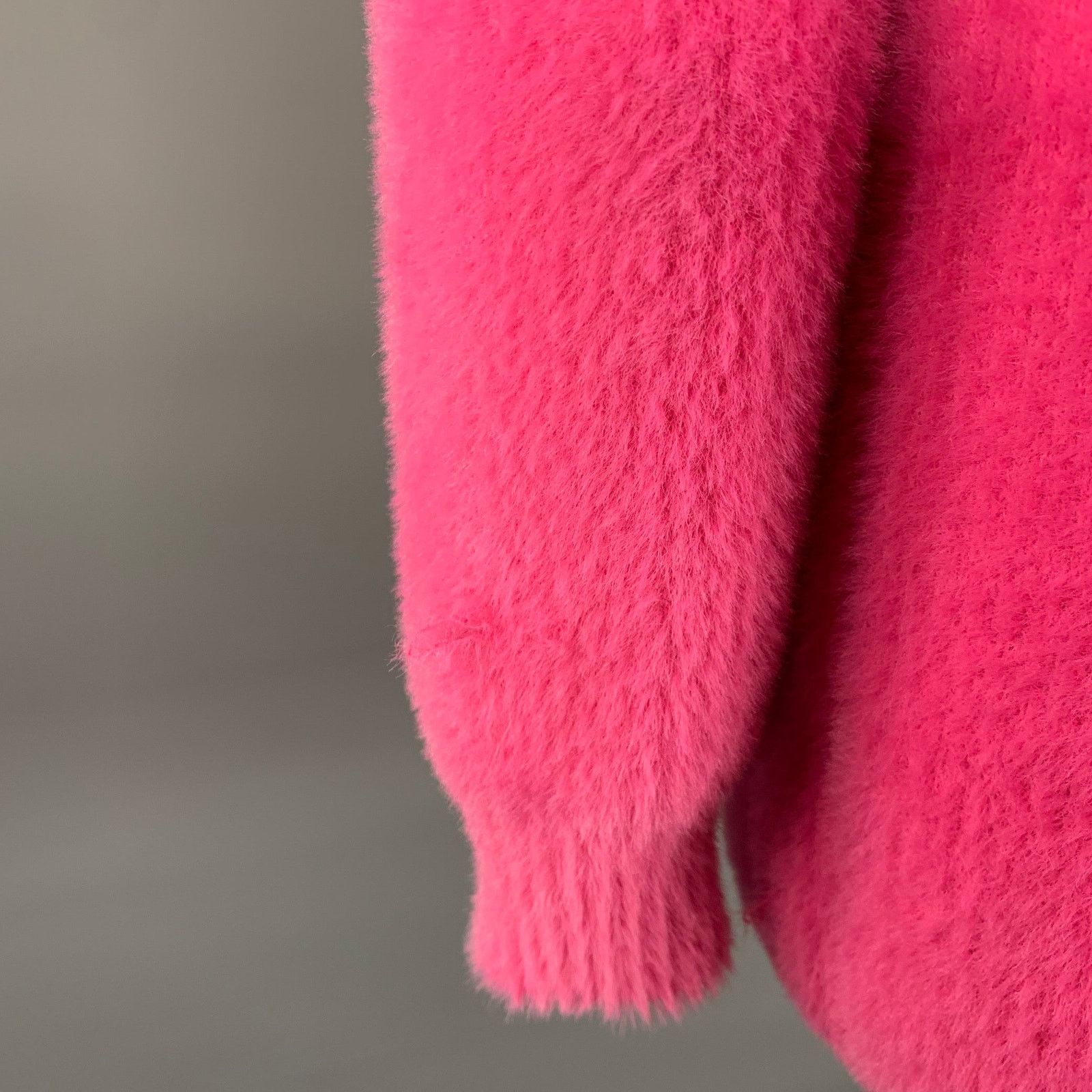 SER.O.YA SER.O.YA Size XS Pink Nylon Knitted Buttoned Cardigan Size XS / US 0-2 / IT 36-38 - 4 Thumbnail