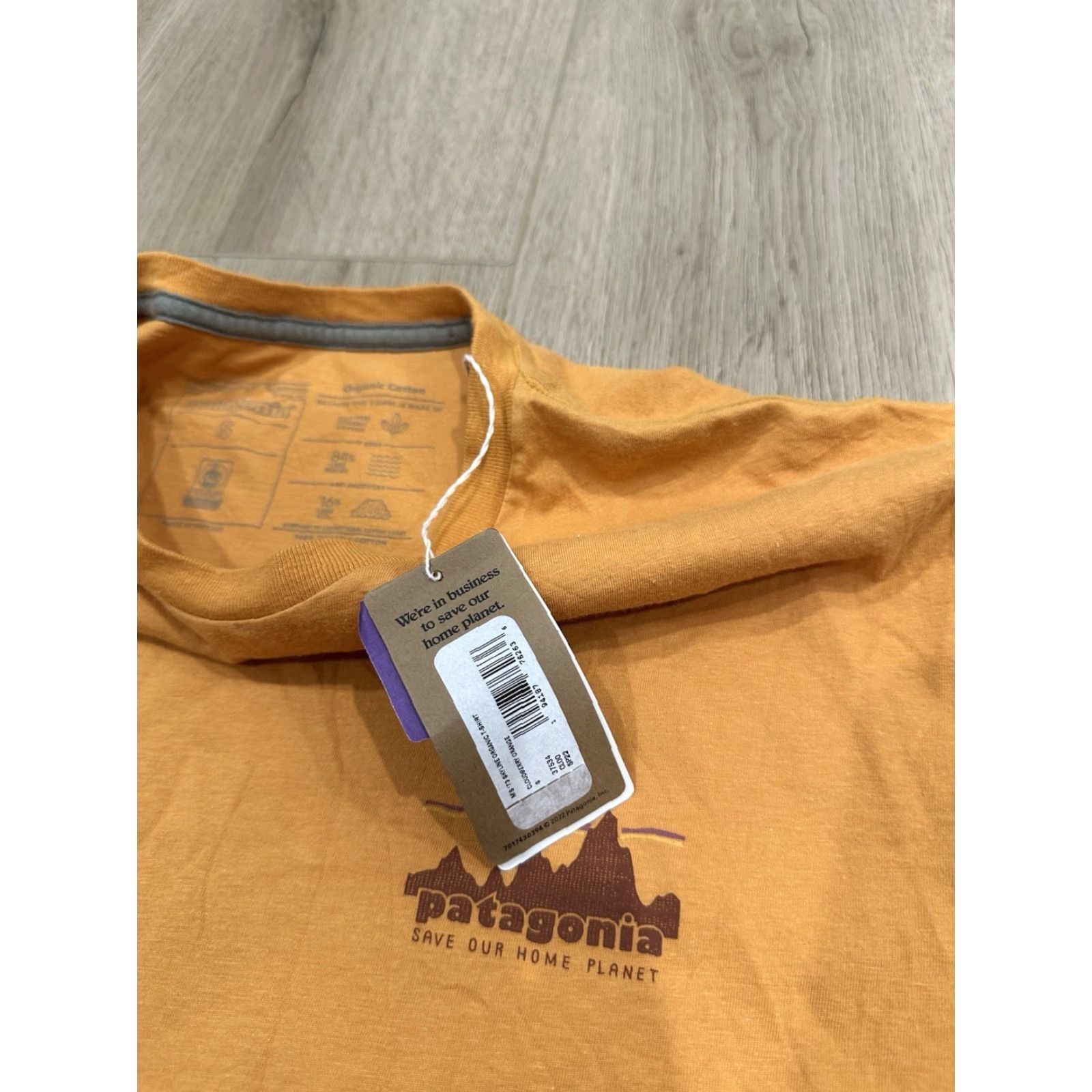 Patagonia NWT Patagonia T-Shirt Men Small S Orange 73 Skyline Organic Shirt Mens Size US S / EU 44-46 / 1 - 6 Thumbnail