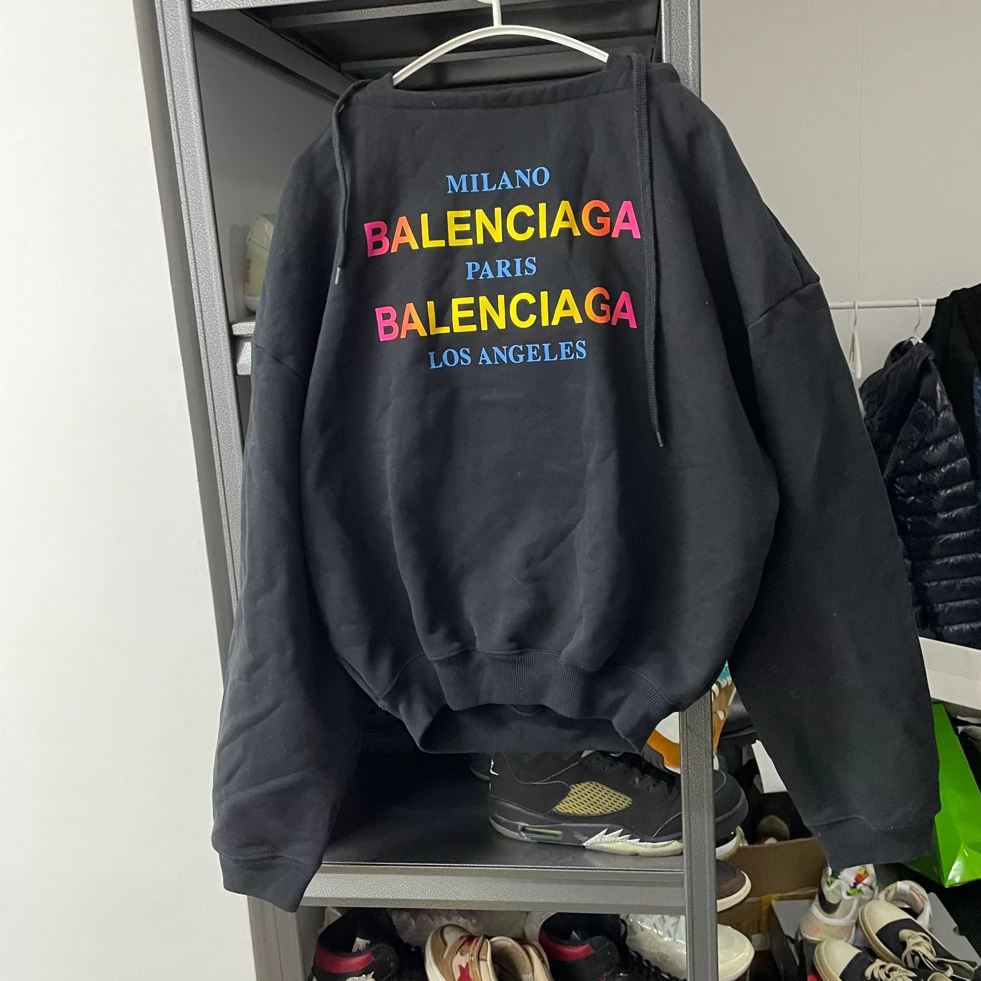 Balenciaga Balenciaga Limited Gradient Multi Hoodie s Men Size US S / EU 44-46 / 1 - 1 Thumbnail