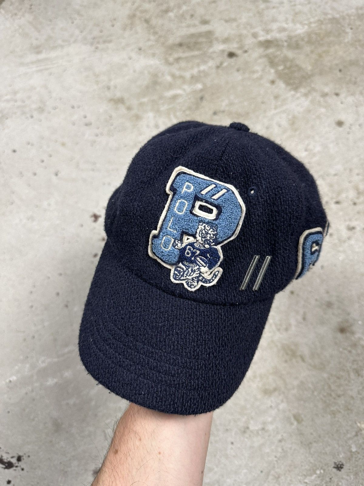 Polo Ralph Lauren Polo Ralph Lauren Varisty Tiger Patch Letterman Hat Cap Size ONE SIZE - 2 Thumbnail