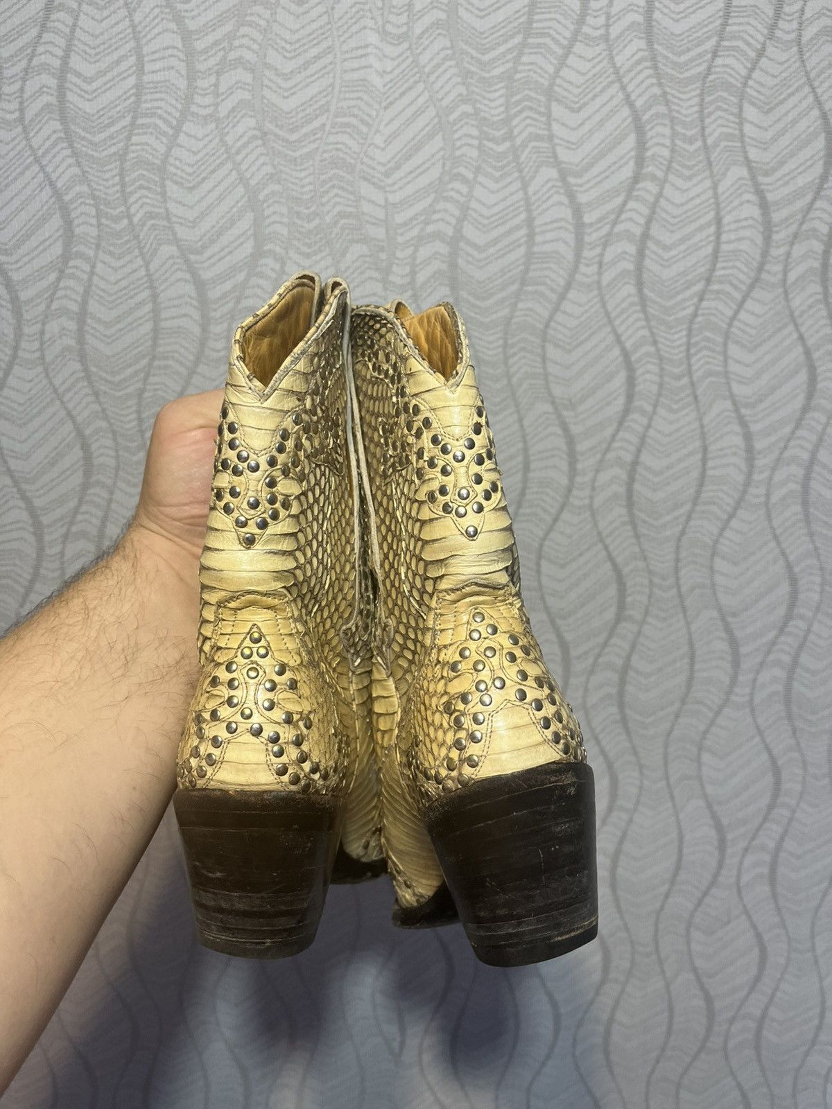 Old Gringo RARE Mexicana Old Gringo Collection Snakeskin Western Boots Size US 8.5 / IT 38.5 - 4 Thumbnail