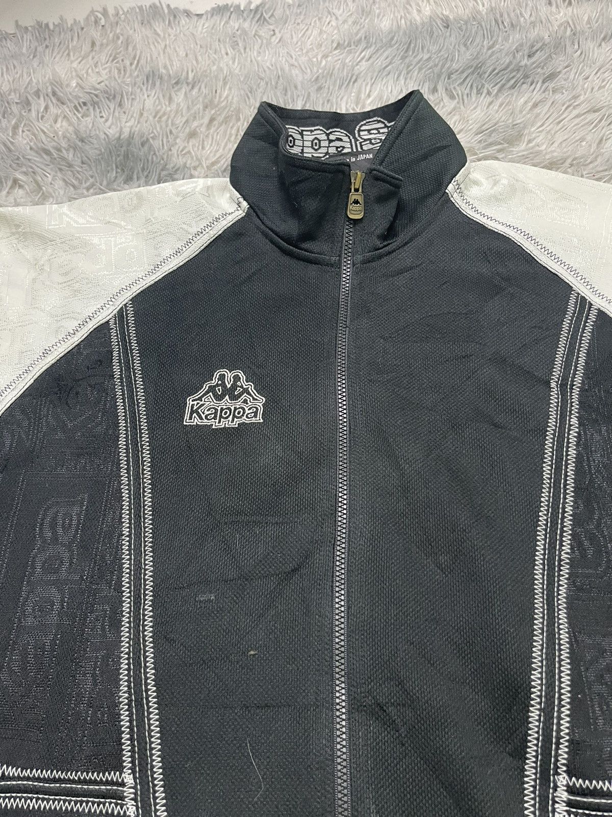Japanese Brand × Kappa × Vintage 90s KAPPA ZIPPER JACKET FULLPRINT Size US L / EU 52-54 / 3 - 6 Thumbnail