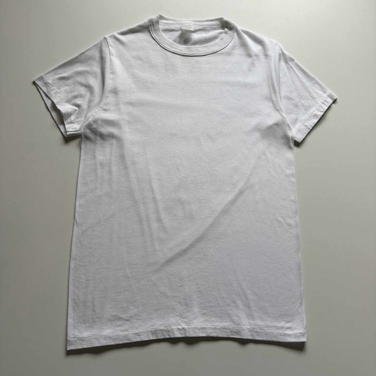 Vintage Vintage White Blank Shirt Small 90s Single Stitch 50/50 Rare Size US S / EU 44-46 / 1 - 1 Thumbnail