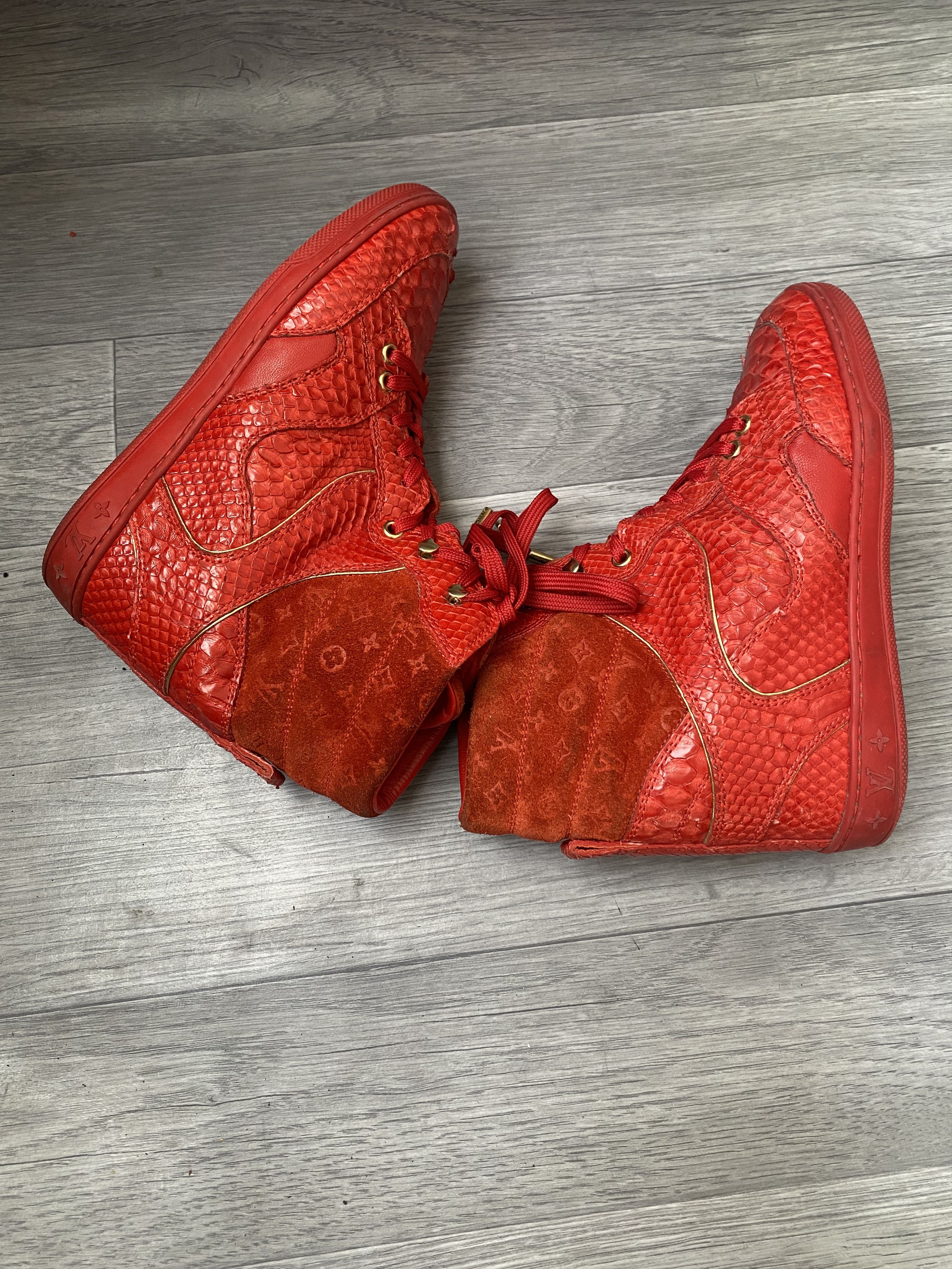 Designer × Louis Vuitton Louis vuitton wedge monogram sneaker boots sz 36 Size US 6 / IT 36 - 11 Thumbnail