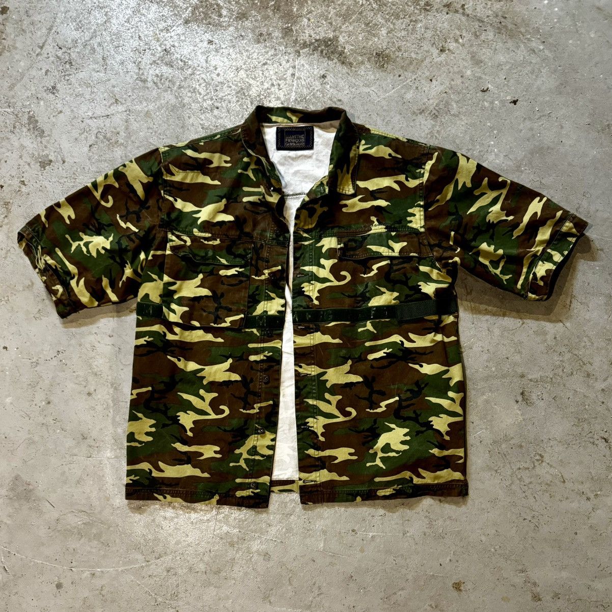 image of Marithe Francois Girbaud x Vintage Marithe + Francois Girbaud Camo Overshirt, Men's (Size 2XL)